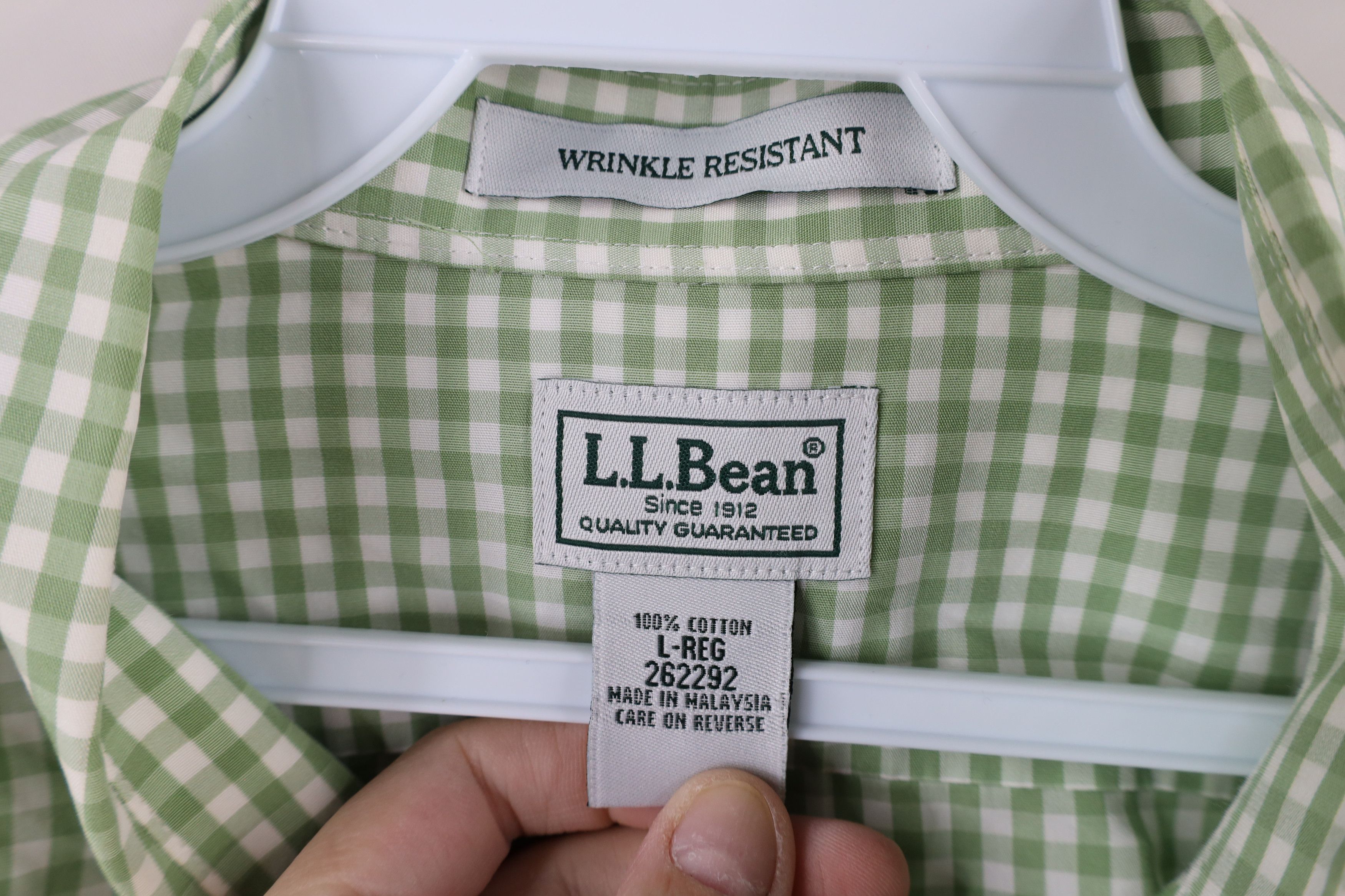 L.L. Bean × Vintage Vintage LL Bean Resistant Collared Button Down Shirt Plaid Size US L / EU 52-54 / 3 - 5 Thumbnail