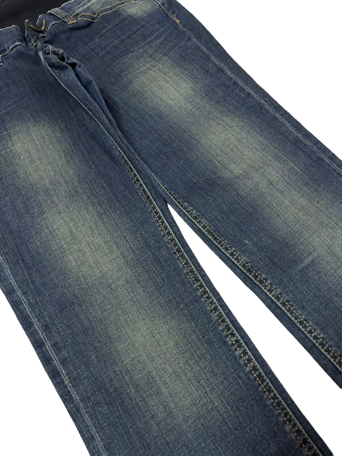 Edwin Vtg Edwin Japan High Waist Distressed Jeans Size 30" / US 8 / IT 44 - 4 Thumbnail