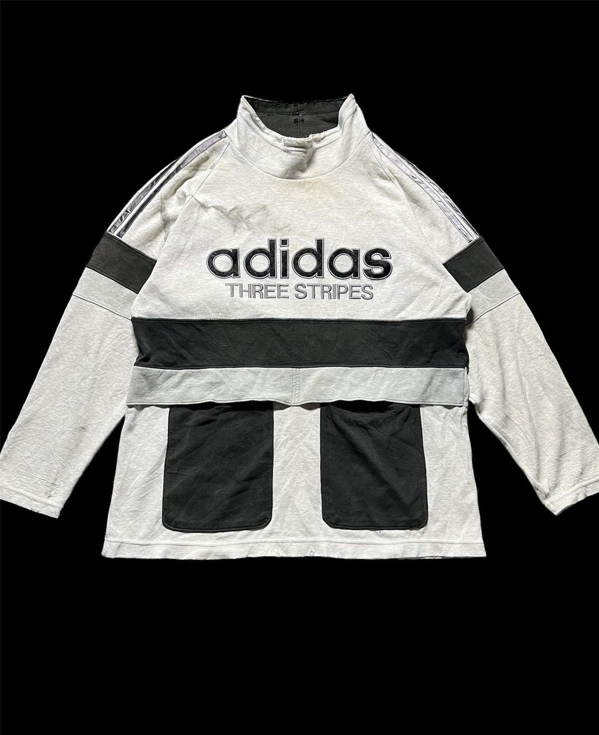 Adidas × Japanese Brand × Vintage 🔥RARE Vintage Adidas Trefoil Big Logo Double Pocket Sweets Size US XL / EU 56 / 4 - 1 Thumbnail