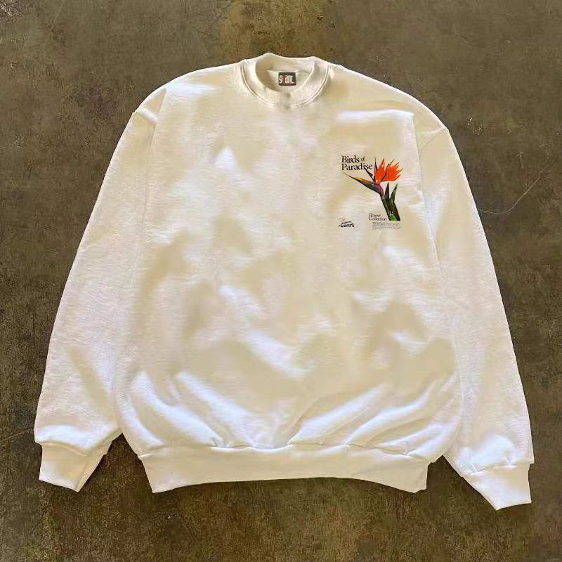 Japanese Brand × Vintage White Vintage Floral Print Casual Sweatshirt Size US L / EU 52-54 / 3 - 2 Thumbnail