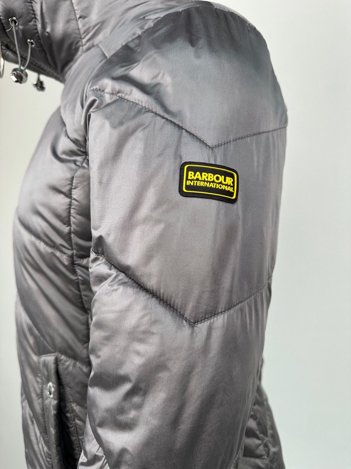Barbour BARBOUR INTERNATIONAL Motegi Quilt Jacket Silver Women’s Size S / US 4 / IT 40 - 5 Thumbnail