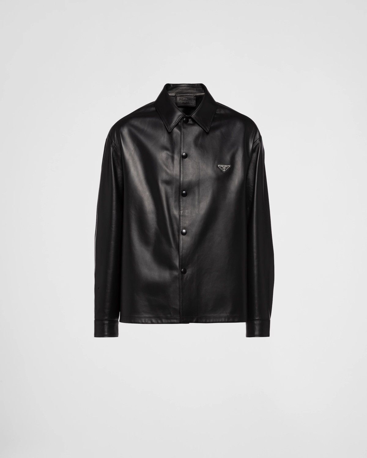 Prada Prada Nappa Leather Shirt Size US M / EU 48-50 / 2 - 5 Thumbnail