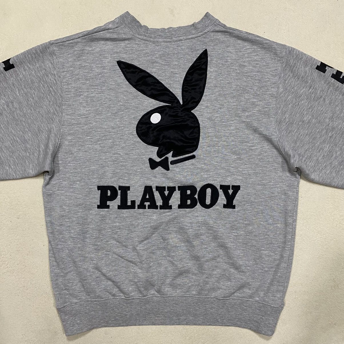 Playboy × Vintage Vintage Y2K Distressed PLAYBOY Big Logo Sweatshirt Size US M / EU 48-50 / 2 - 8 Thumbnail