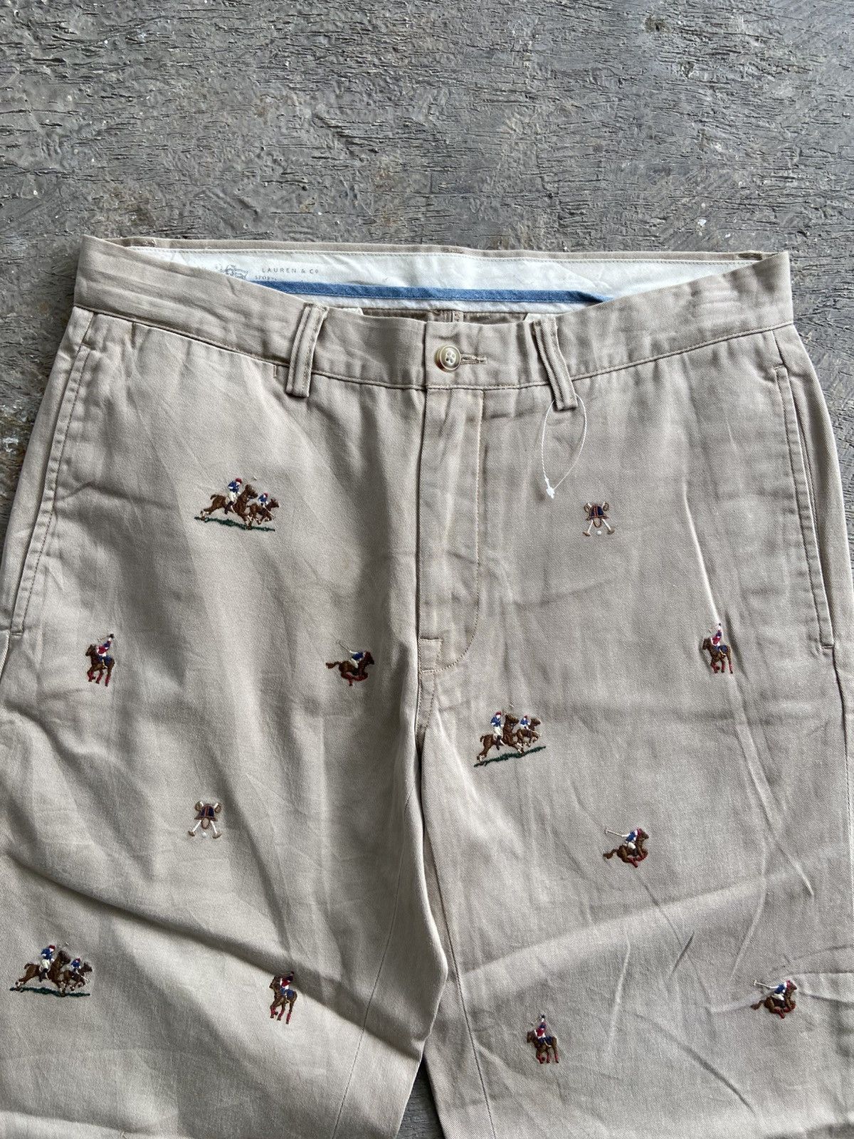 Polo Ralph Lauren 2000s Polo Ralph Lauren - Monogram Horse Chino Pants Size US 32 / EU 48 - 3 Thumbnail
