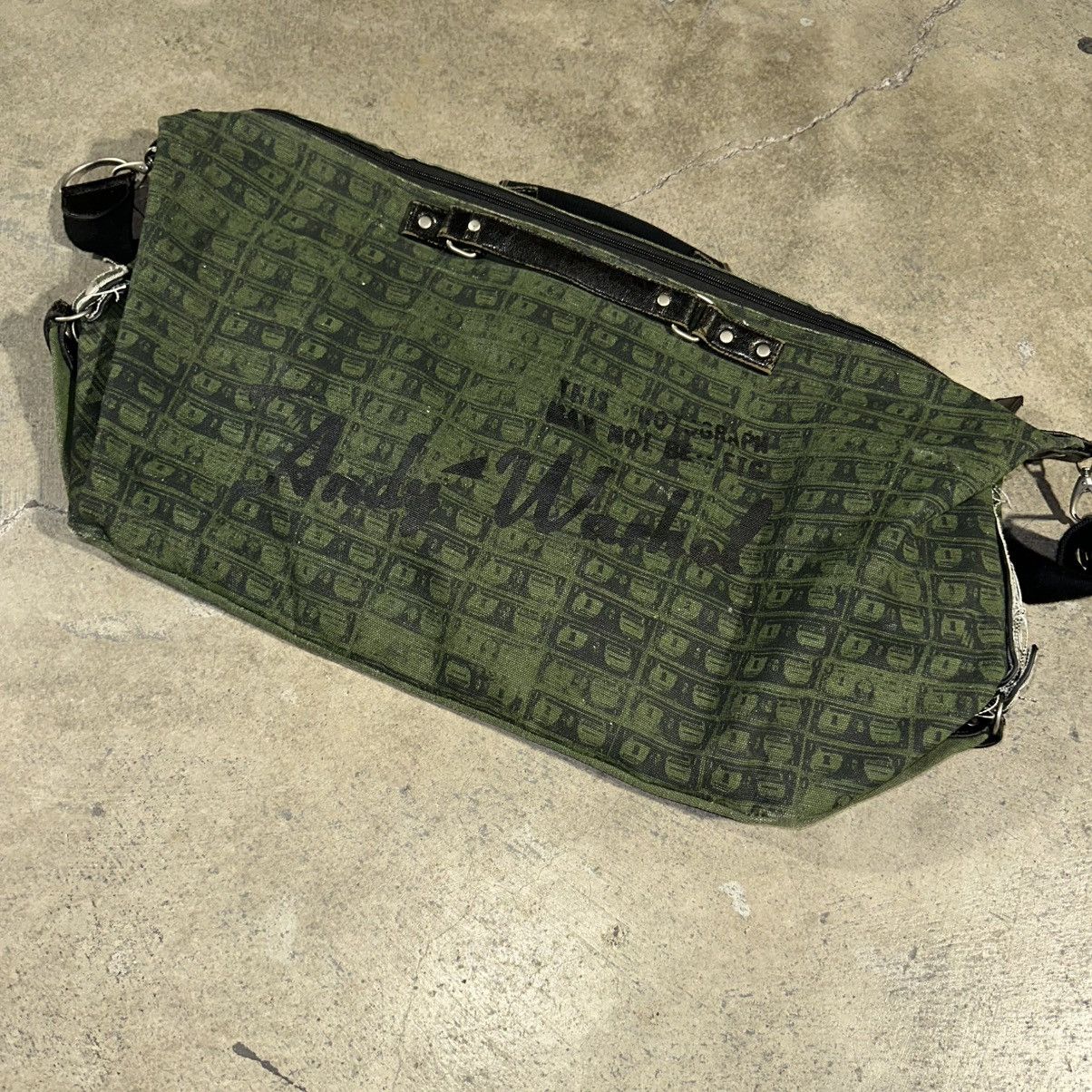 Andy Warhol Vintage 90s Andy Warhol Dollar Sign Duffel Size ONE SIZE - 2 Thumbnail