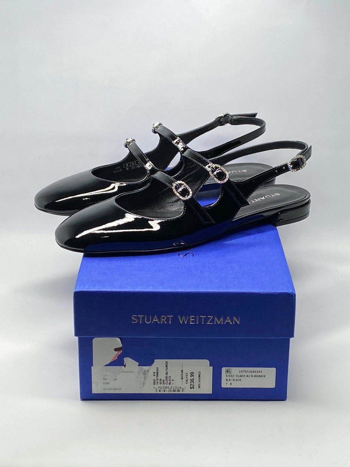Stuart Weitzman Stuart Weitzman Patent Leather Slingback Flats size 7 Size US 7 / IT 37 - 10 Thumbnail