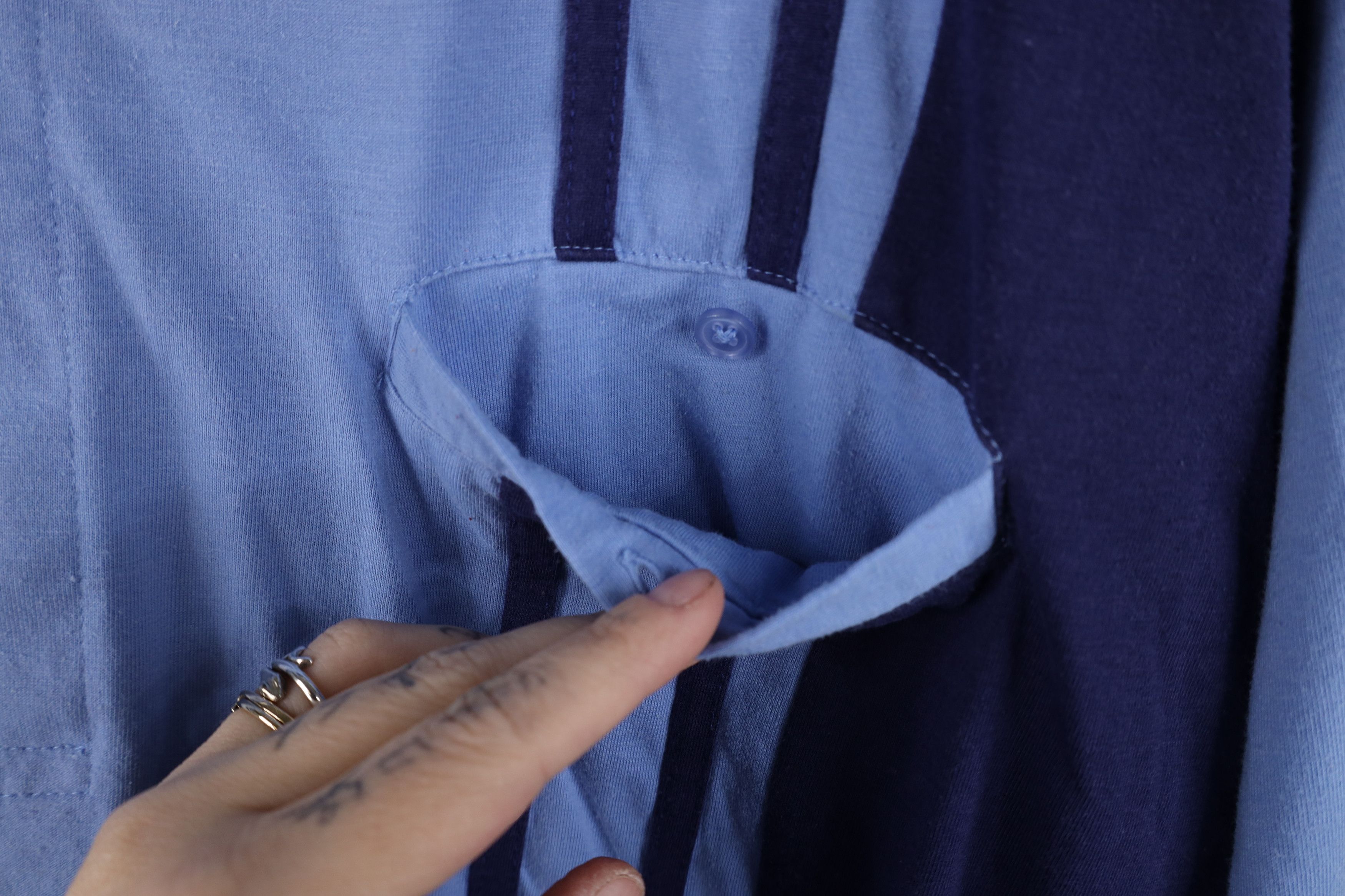Vintage Vintage 90s Streetwear Panel Pullover Long Sleeve Polo Size US XL / EU 56 / 4 - 5 Thumbnail