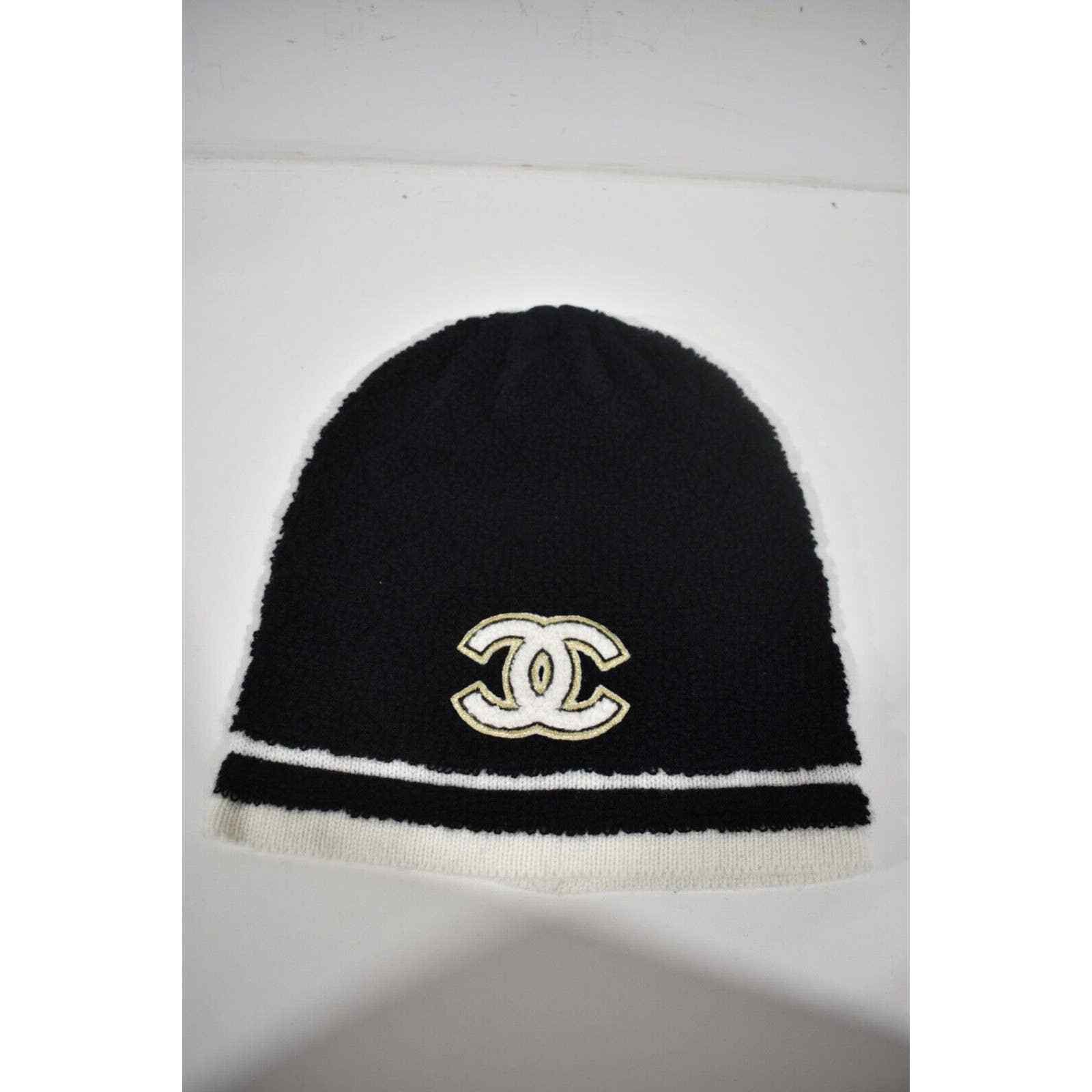 Chanel Chanel 22B Cashmere CC Logo Quilted Beanie Winter Hat Cloche Size ONE SIZE - 2 Thumbnail