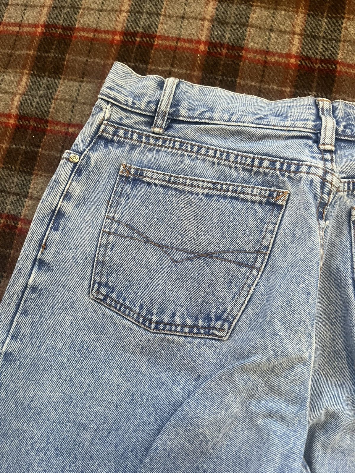 Anchor Blue Vintage 90’s Light Washed Anchor Blue Loose Denim Jeans 13 Size 32" / US 10 / IT 46 - 11 Thumbnail