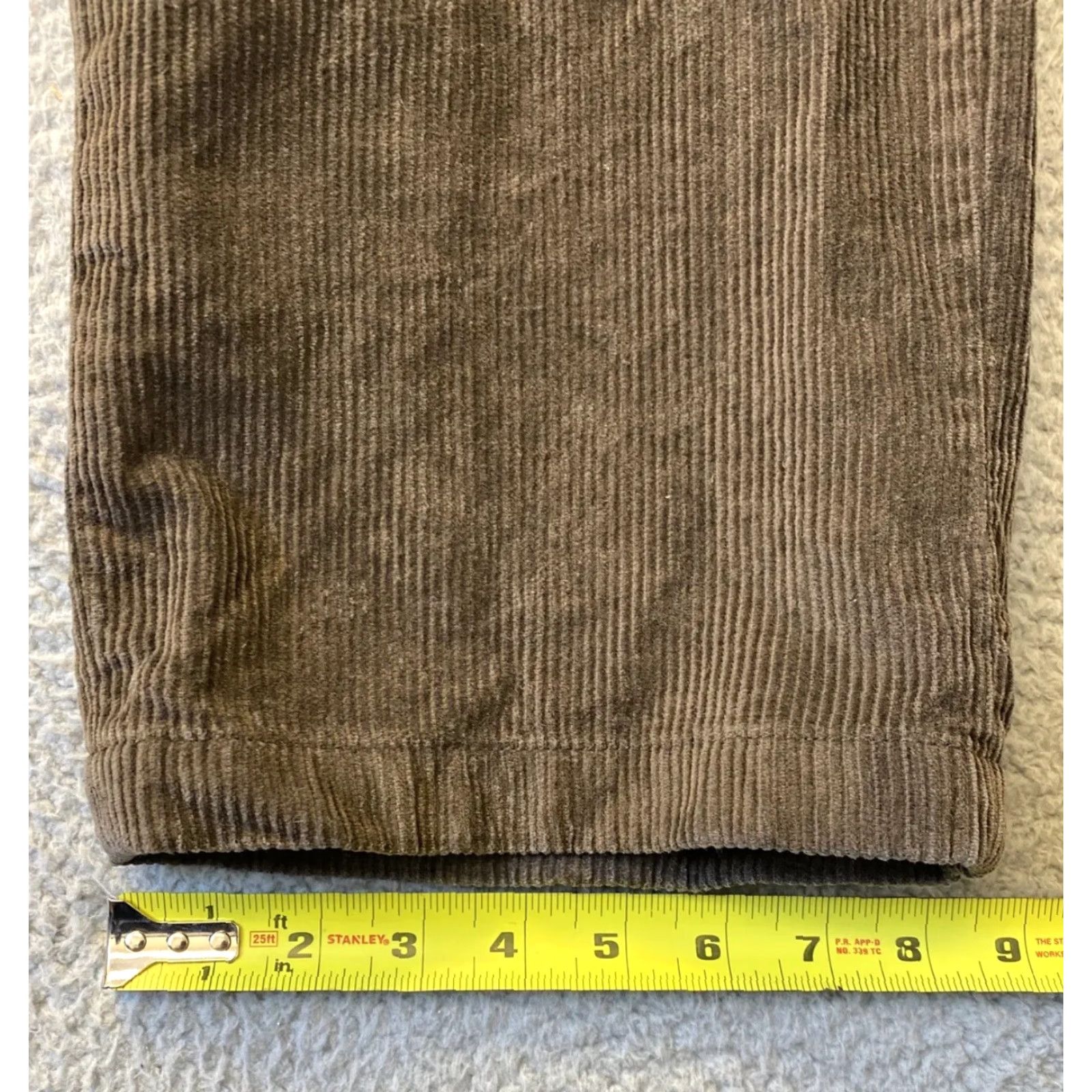 Nautica VINTAGE Nautica Corduroy Pants Brown Men’s 36X30 Regular Straight 90s Grunge Skater Belt Loops Pockets Casual Workwear Size US 36 / EU 52 - 7 Thumbnail