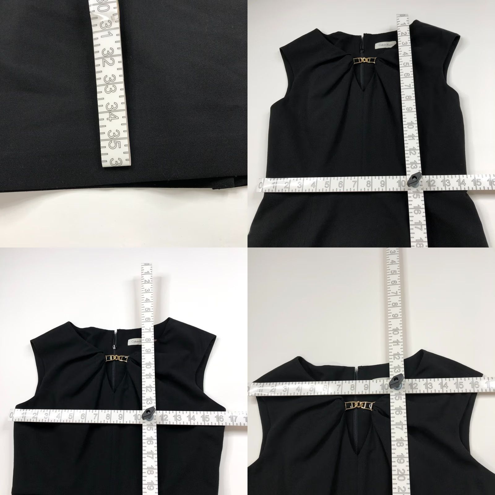 Calvin Klein Calvin Klein Dress 6 Sheath Cocktail Polyester Mini Above Knee Black PLS READ Size M / US 6-8 / IT 42-44 - 8 Thumbnail