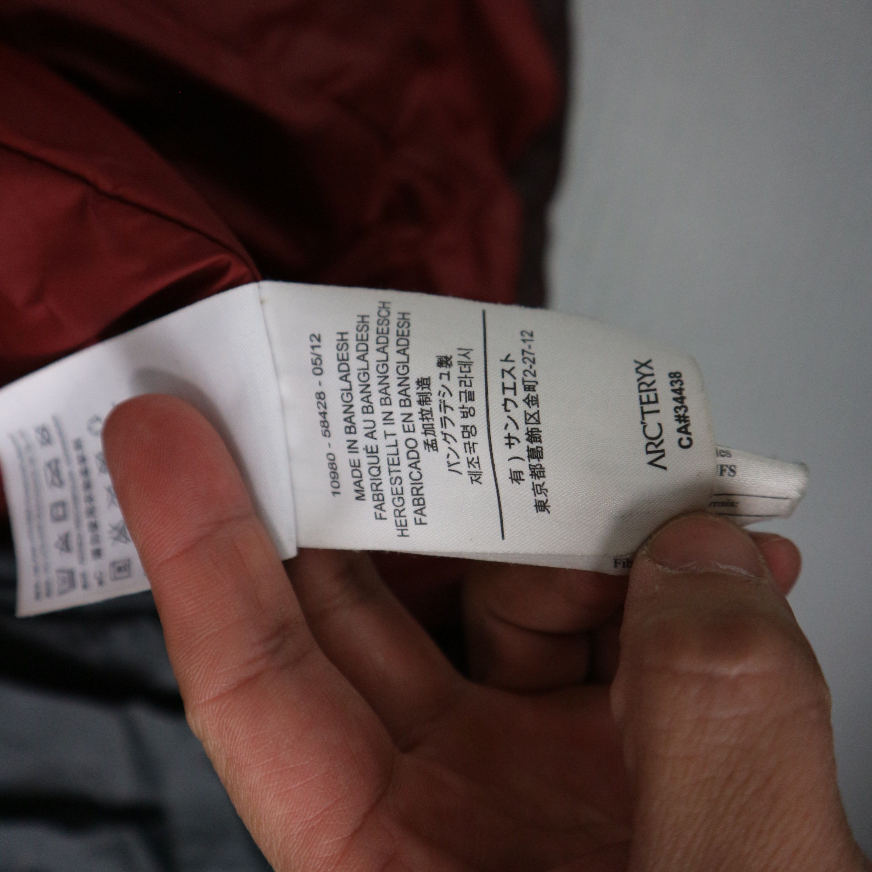Arc’teryx Aphix Windbreaker Jacket Charcoal Mens Medium