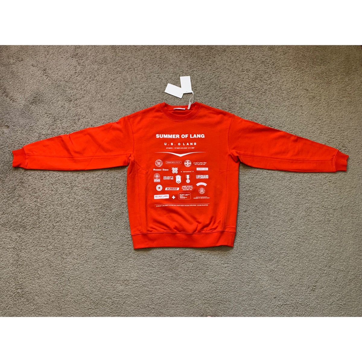 Helmut Lang HELMUT LANG BADGE CREWNECK SWEATSHIRT Size US XS / EU 42 / 0 - 1 Thumbnail