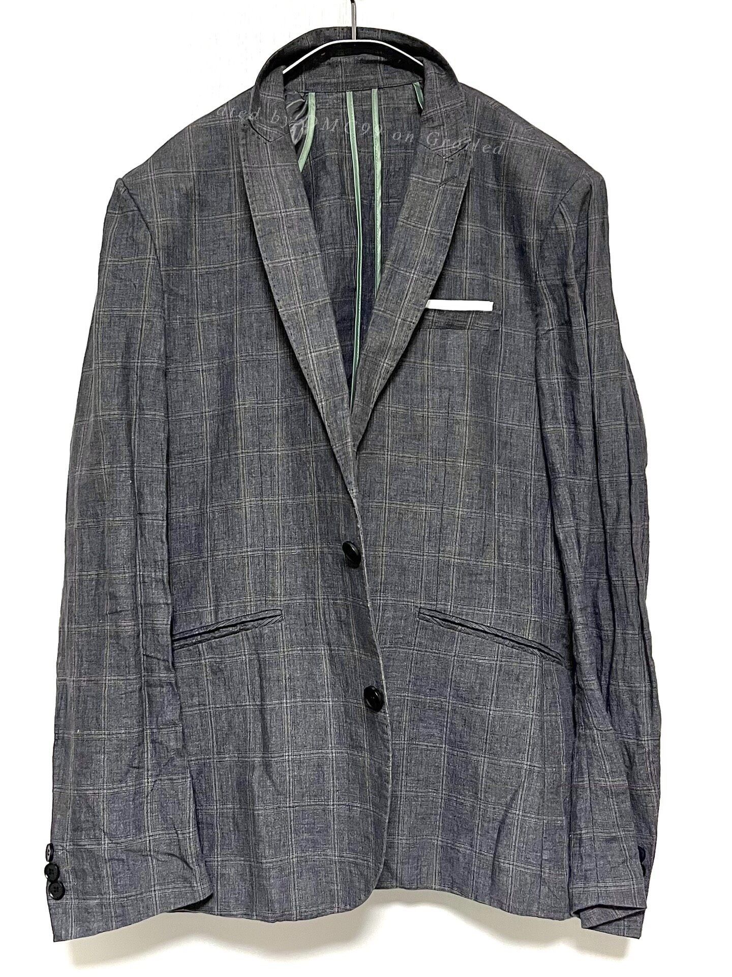 Selected Homme Selected Linen Check Blazer Size US XXL / EU 58 / 5 - 1 Thumbnail