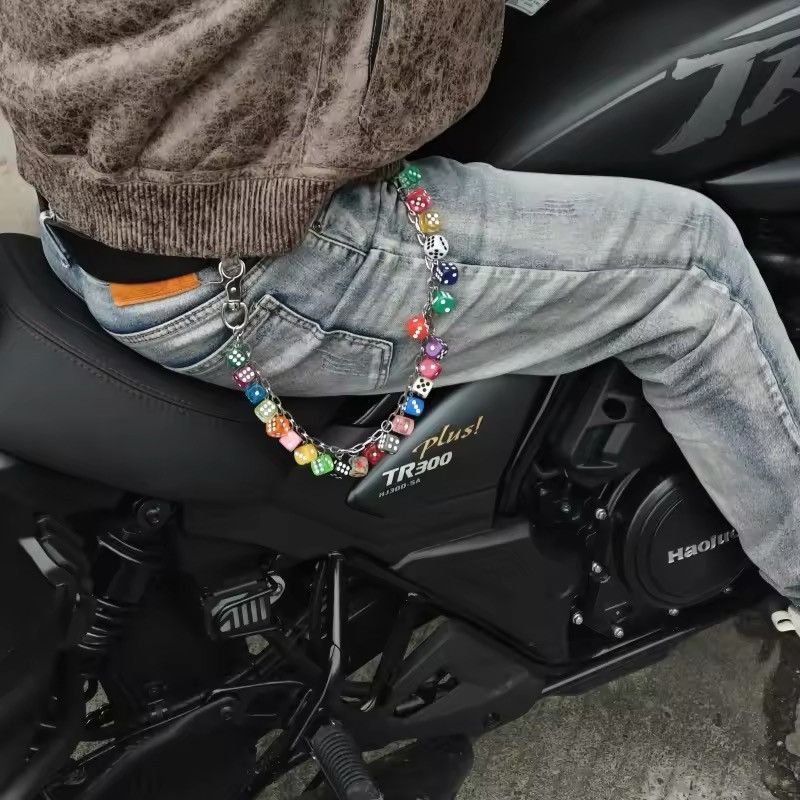 Other Colorful Dice Trousers Chain Size ONE SIZE - 5 Thumbnail