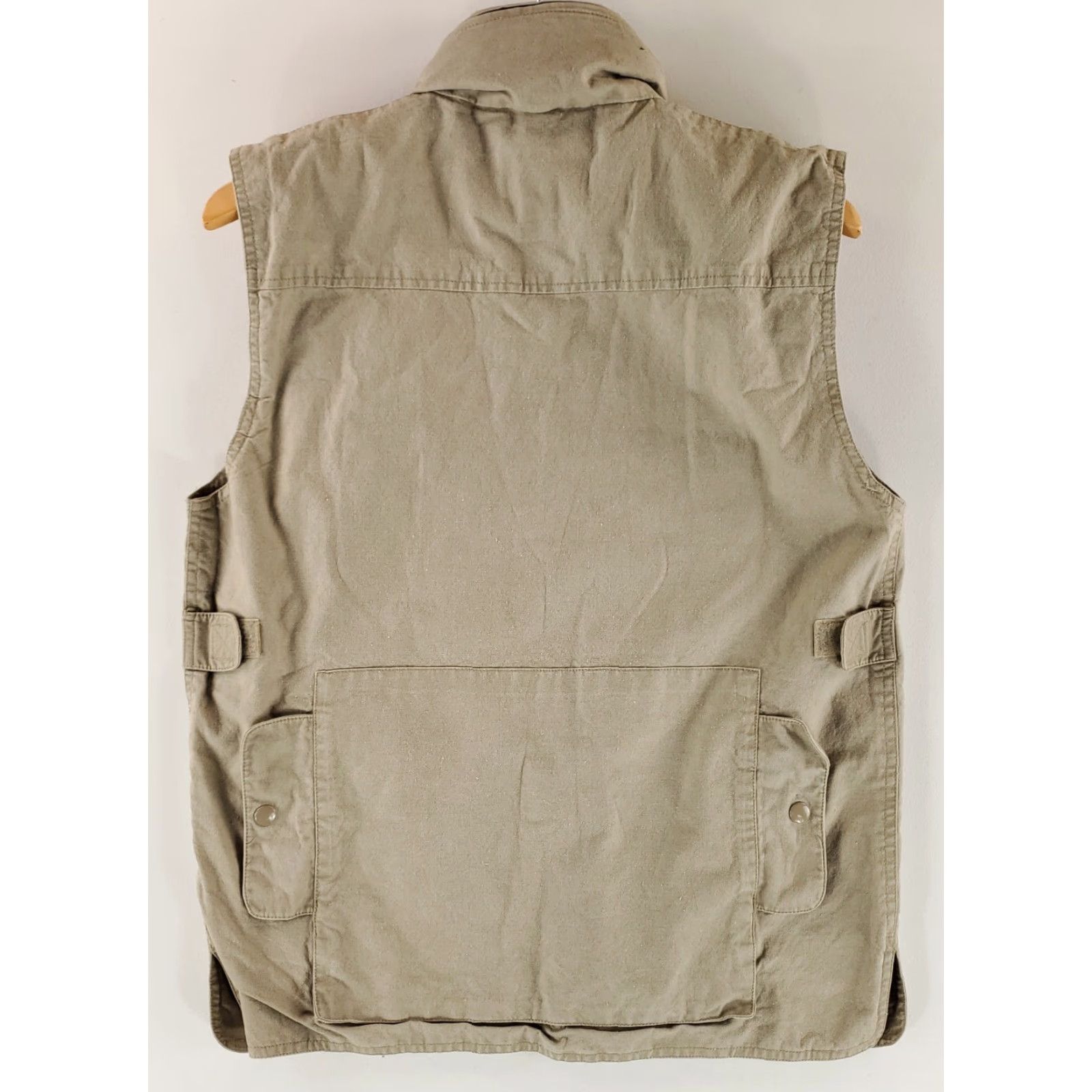 Banana Republic VINTAGE Banana Republic Vest Full Zip Hooded Safari Photographer Beige Tan Mens S Size S Modern 80s Style Mens Vest Size US S / EU 44-46 / 1 - 3 Thumbnail