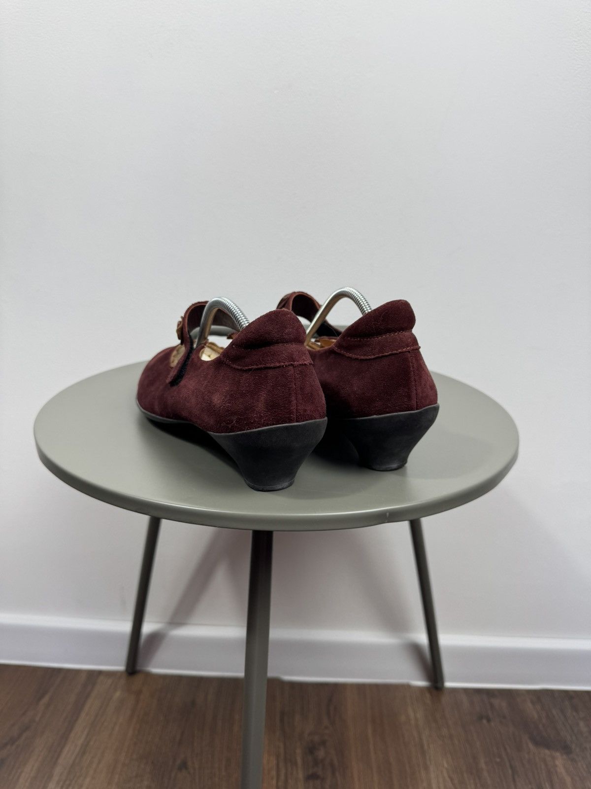 Other Think Burgundy Suede Mary Jane Shoes Low Heel Women’s EU 38 Size US 7 / IT 37 - 9 Thumbnail