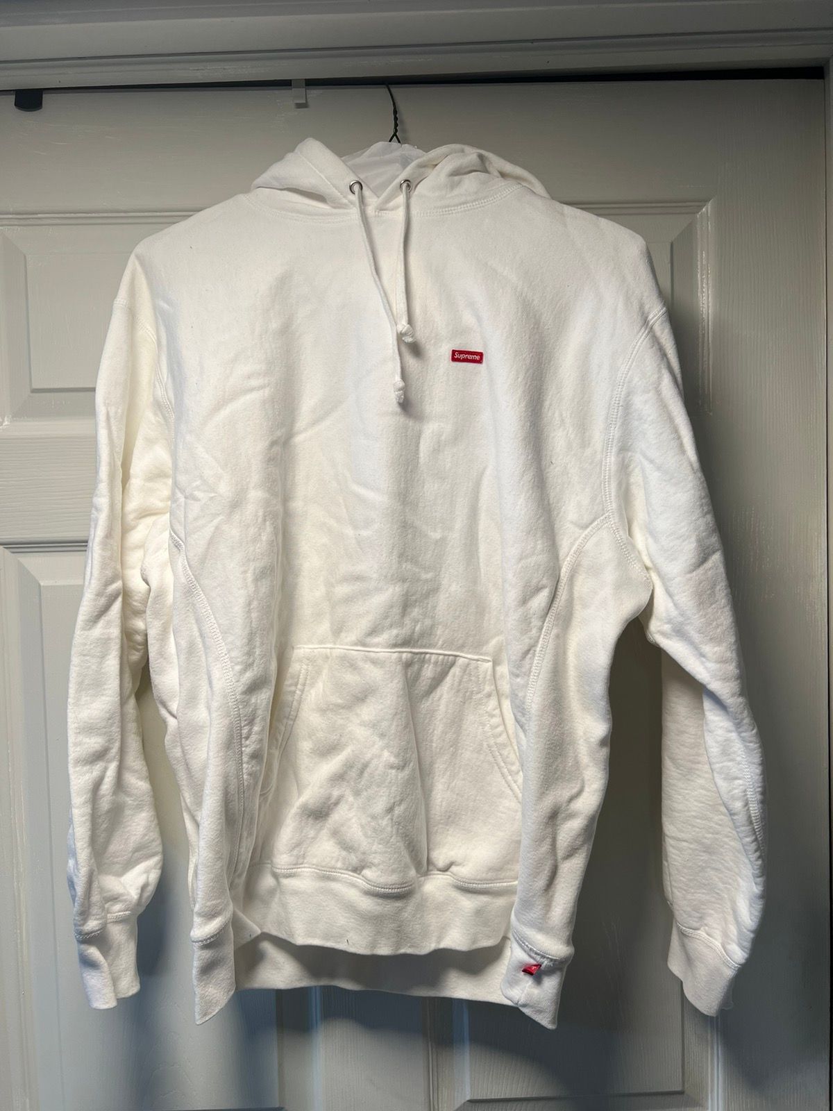 Pre-owned Supreme Small Box Hoodie In White