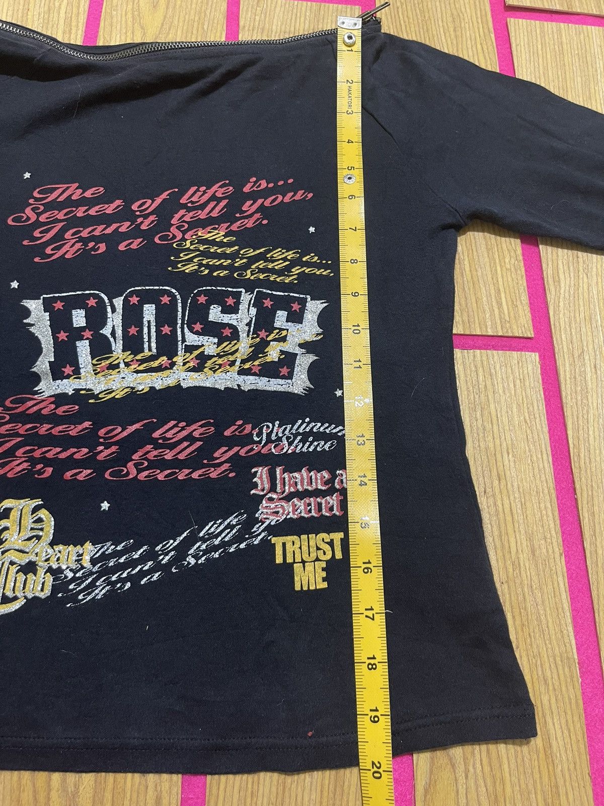If Six Was Nine TRIPLE RUND Y2K long sleeve t-shirt with zippered ape style Size M / US 6-8 / IT 42-44 - 10 Thumbnail