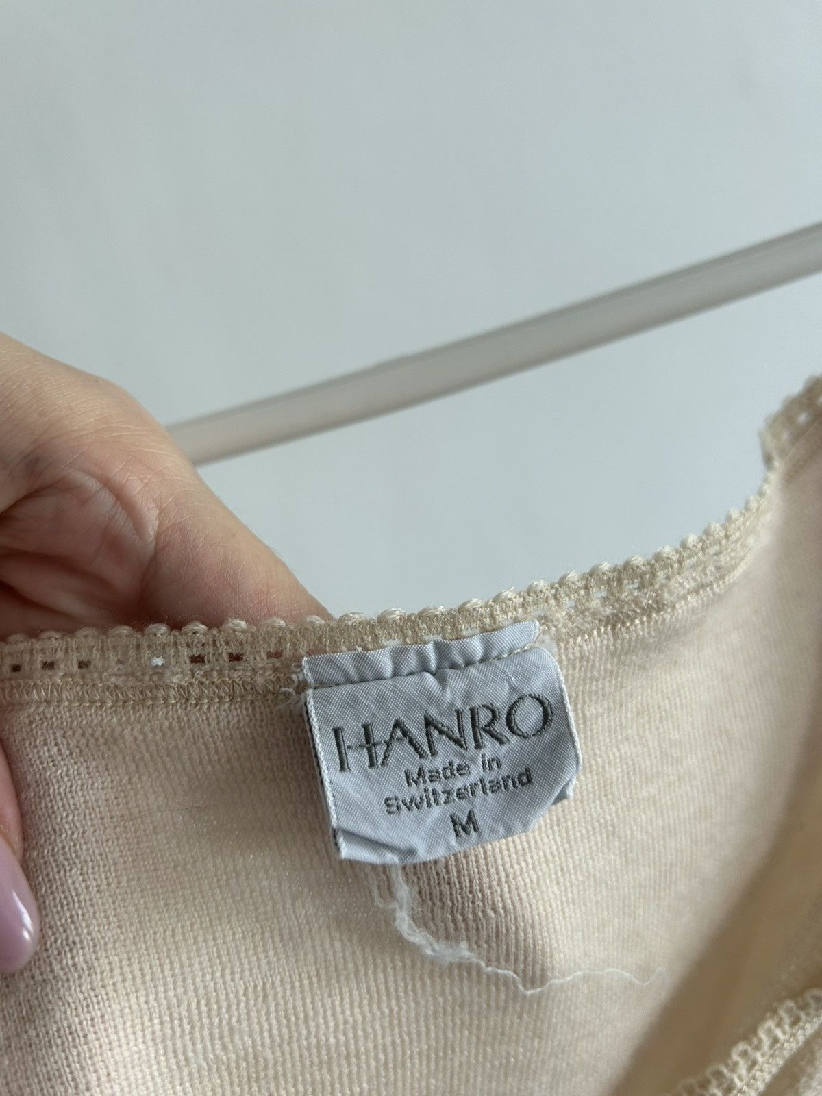 Hanro × Vintage HANRO Vintage 70s 80s Wool Mini Dress Coquette Night Sleep Size M / US 6-8 / IT 42-44 - 8 Thumbnail
