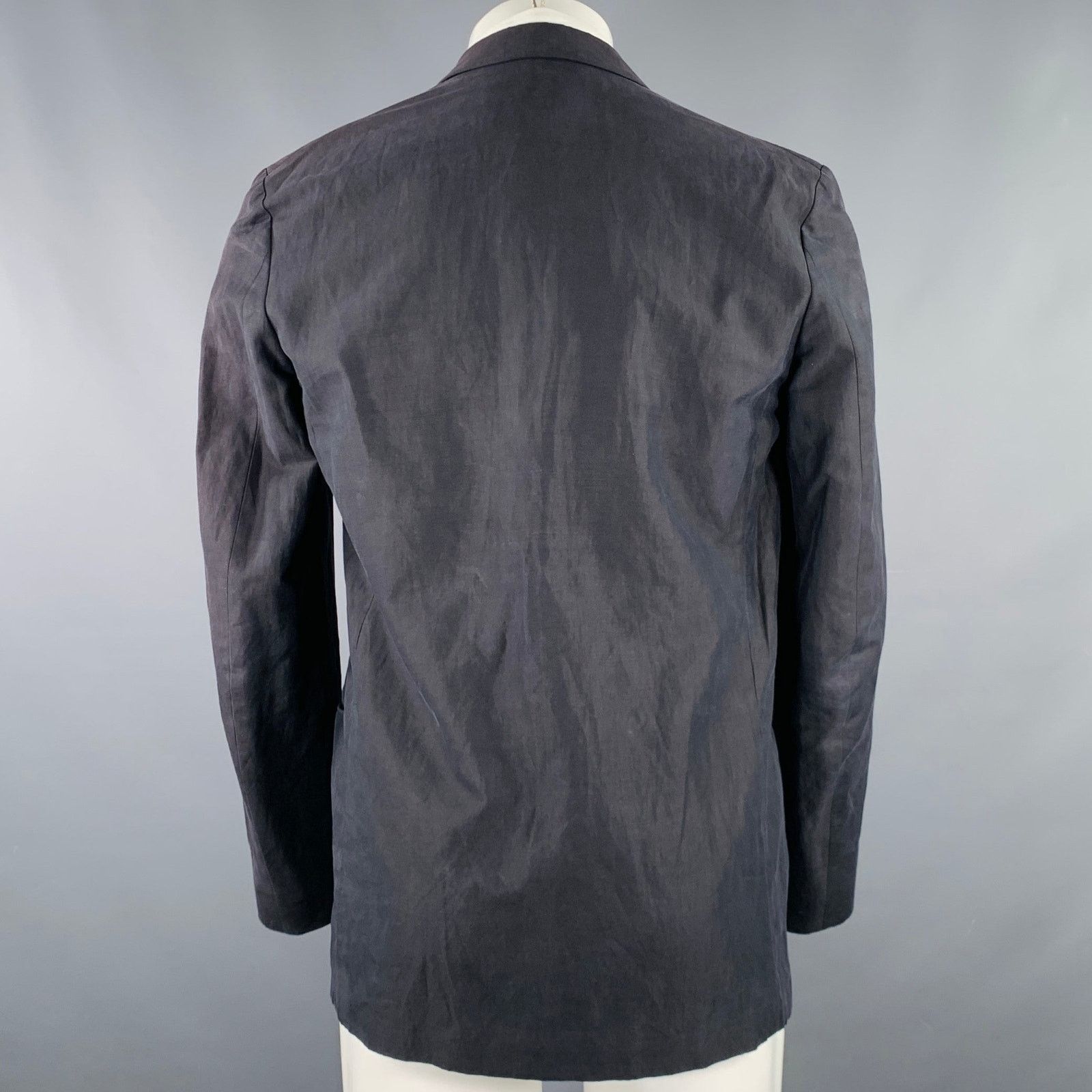 Paul Smith Size 38 Black Cotton Blend Single Breasted Sport Coat Size 38R - 3 Thumbnail
