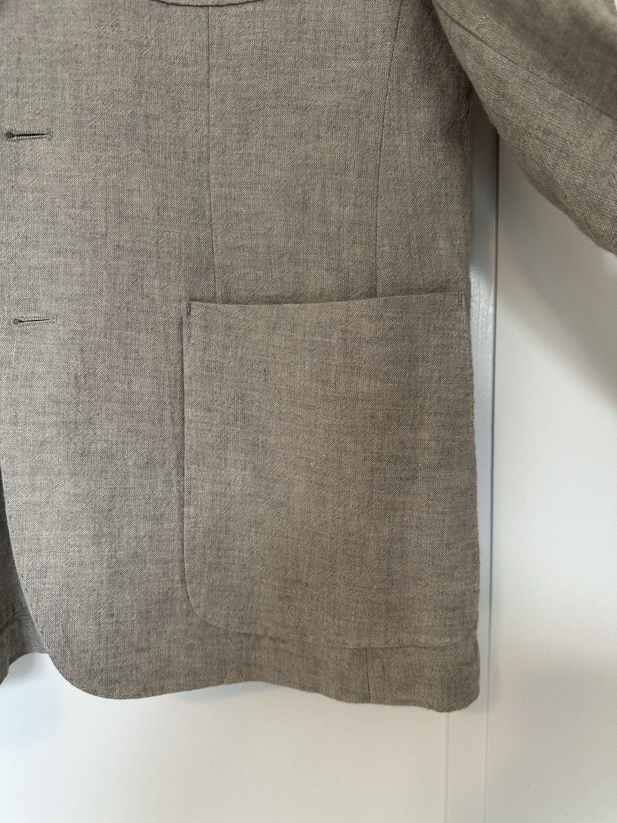 Rag & Bone Half-lined Notch Collar Linen Blazer Size 38R - 4 Thumbnail