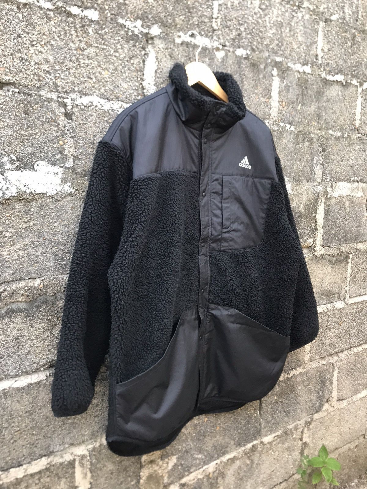 Adidas 🔥Adidas Reduced Barries Fleece Button Jacket Size US L / EU 52-54 / 3 - 2 Thumbnail