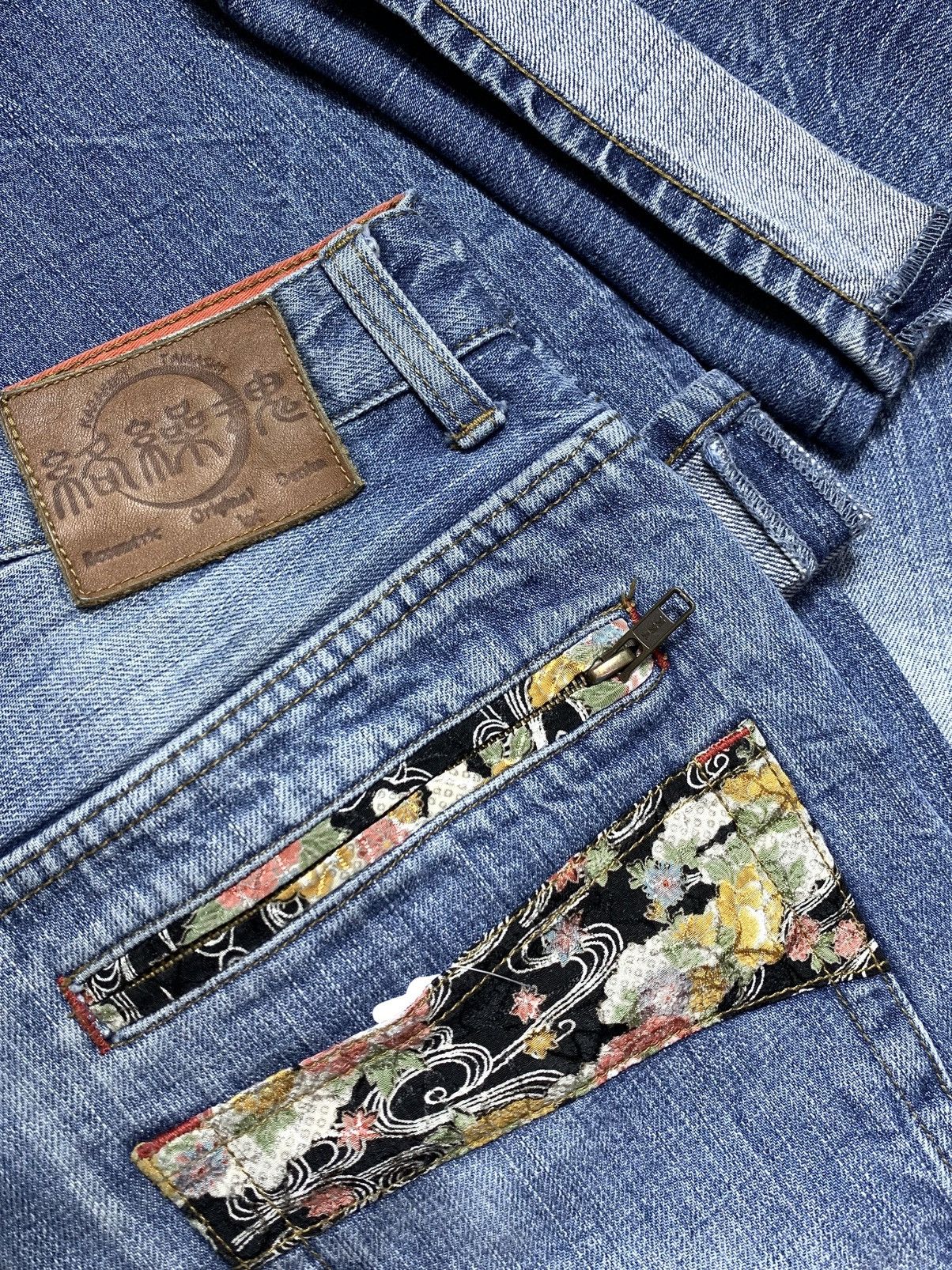 Kapital 💥 Japanese Denim Pants Karakuri Tamashii 🎌 Size US 32 / EU 48 - 5 Thumbnail