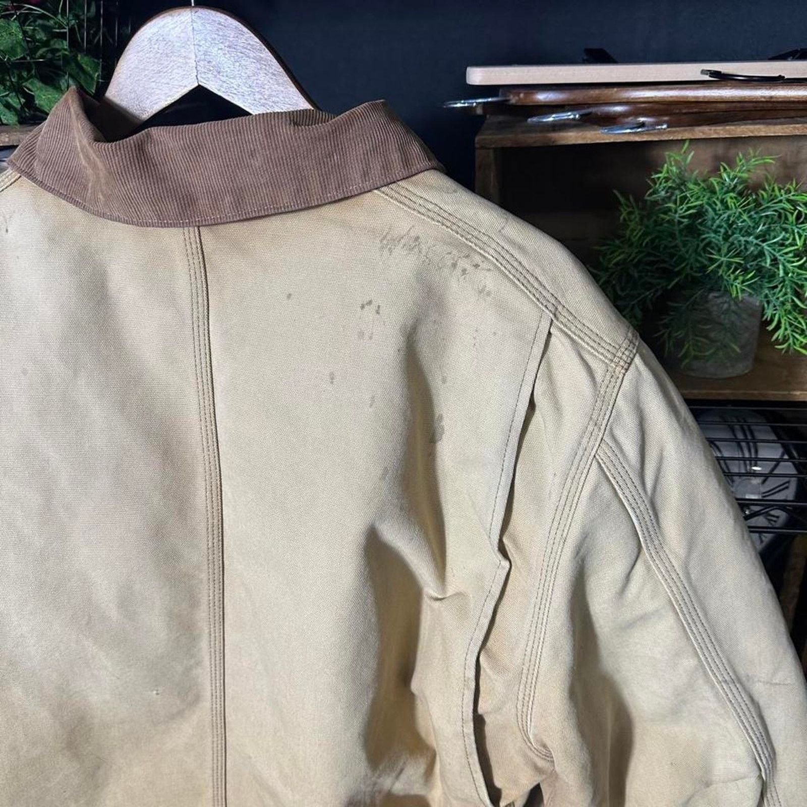 Carhartt Vintage Carhartt Tan Brown Arctic Detroit Jacket J02 J22 (?) Size US XL / EU 56 / 4 - 7 Thumbnail