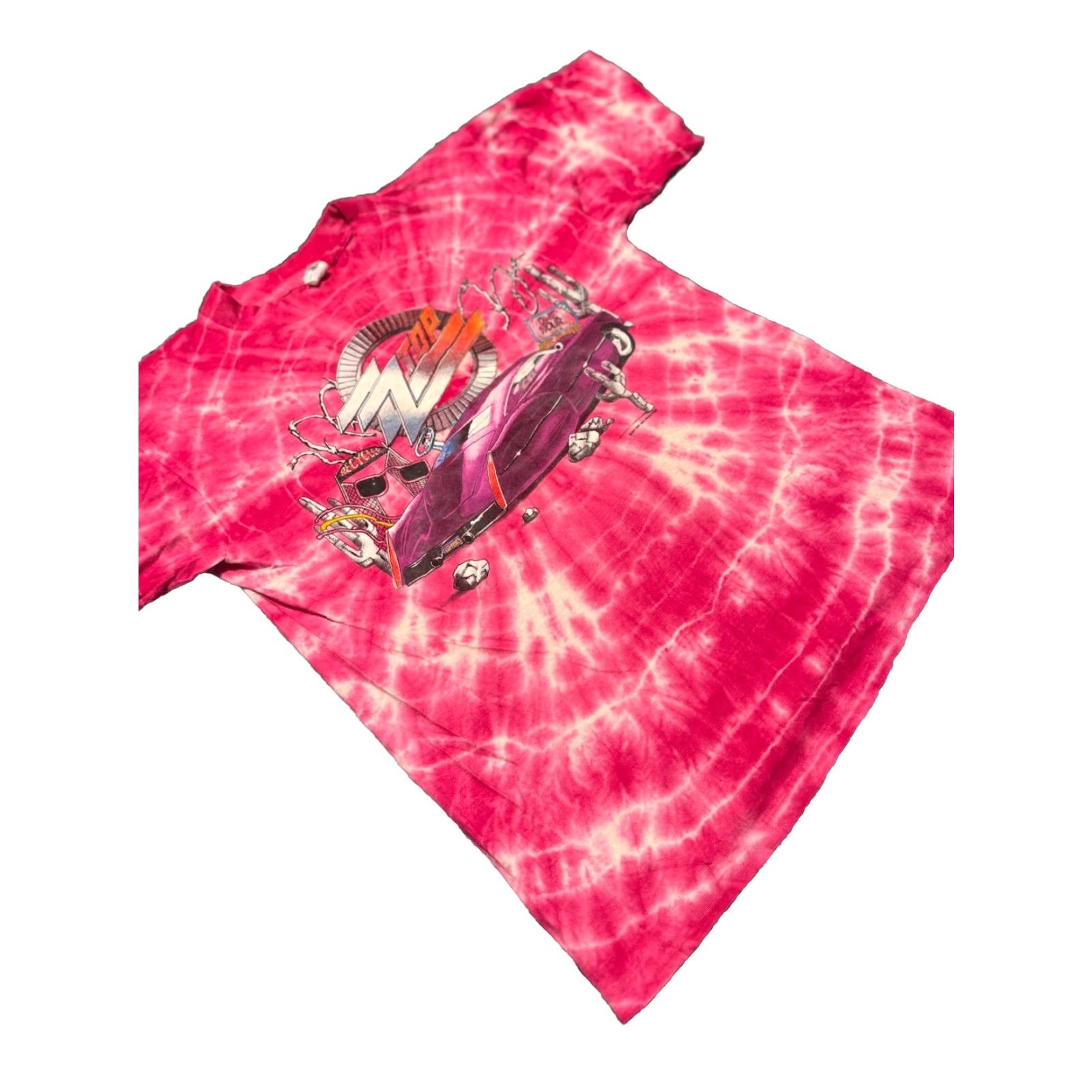 Vintage VINTAGE 90's ZZ Top Recycler World Tour Men's XL Pink T-Shirt Tie Dye France Lrg Size US L / EU 52-54 / 3 - 3 Thumbnail