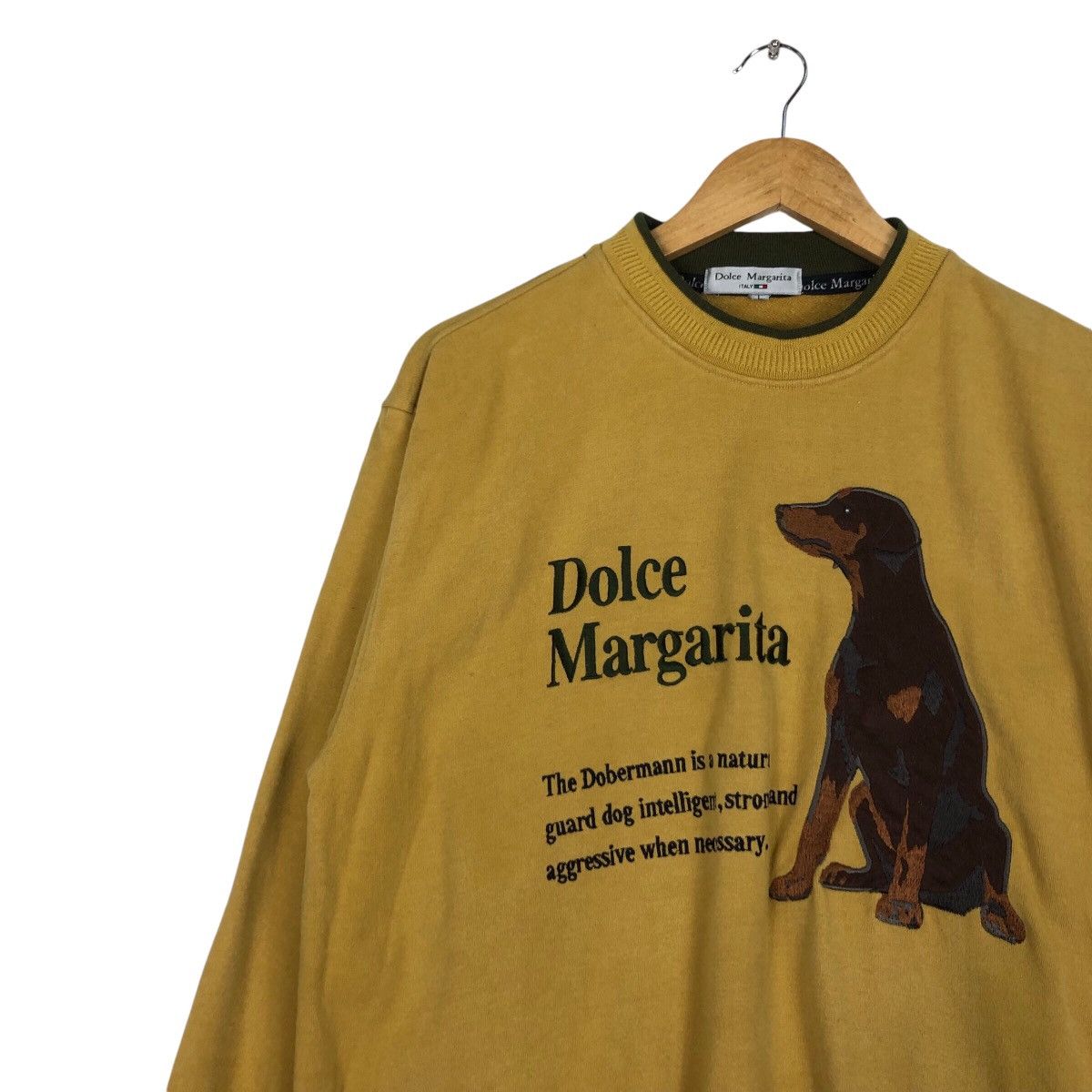 Vintage Dolce Margarita Vintage Sweatshirt Dog Lovers Medium Size US M / EU 48-50 / 2 - 6 Thumbnail