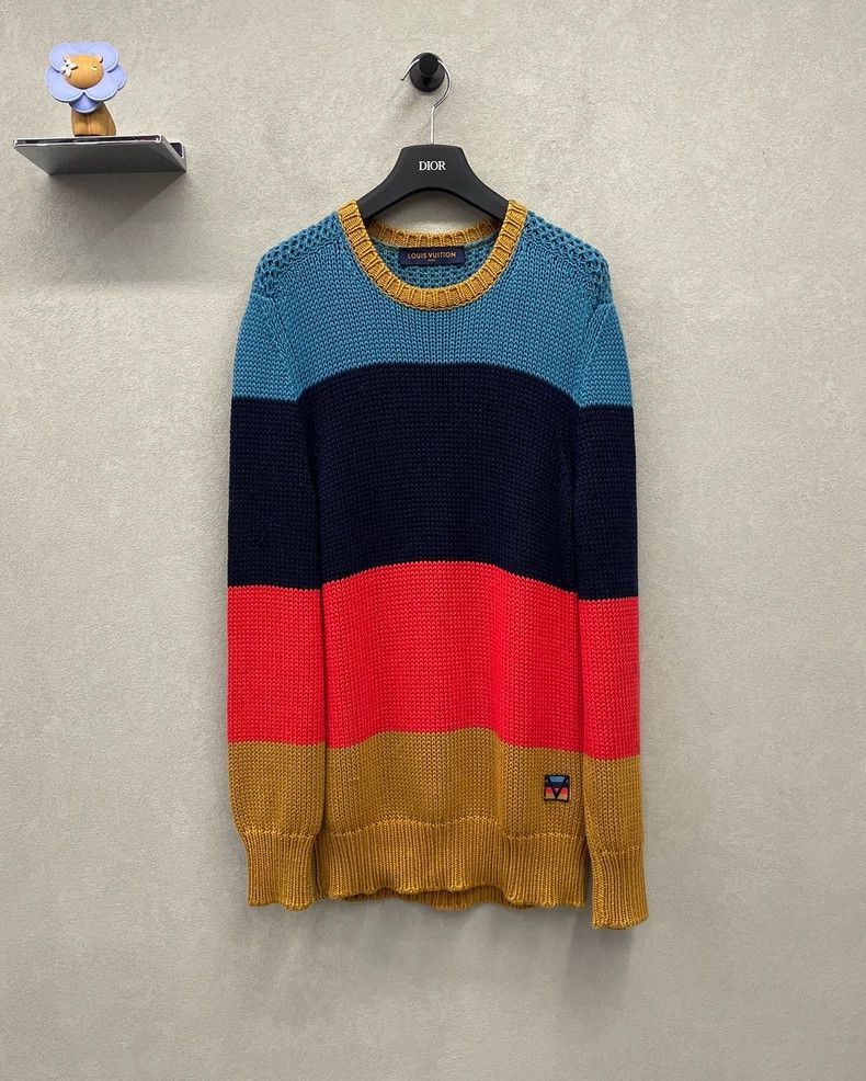 Louis Vuitton Louis Vuitton Colorblock Knit Sweater - dmc Size US S / EU 44-46 / 1 - 1 Thumbnail