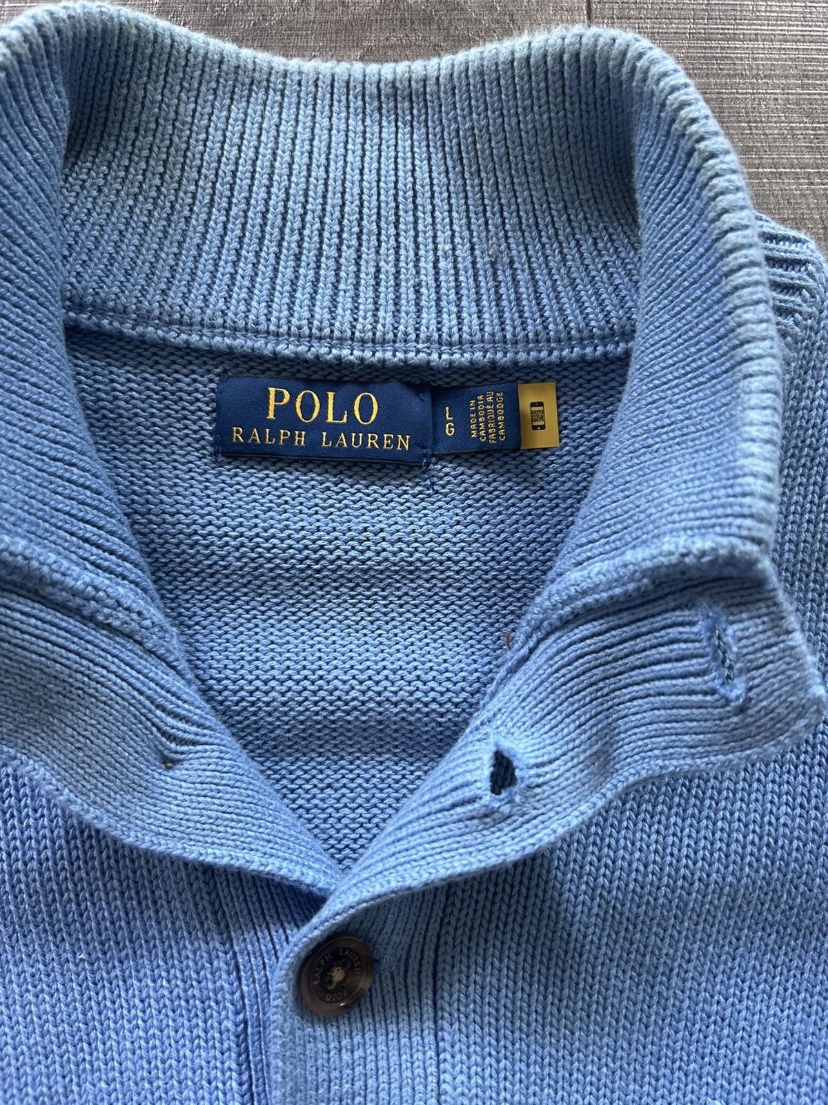 Polo Ralph Lauren Blue Ralph Lauren Sweatshirt Size US L / EU 52-54 / 3 - 3 Thumbnail