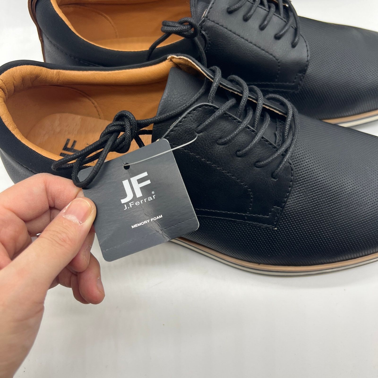 Other J. Ferrar Founder Men's Dress Shoes Oxford Shoes Black Size US 11 / EU 44 - 4 Thumbnail