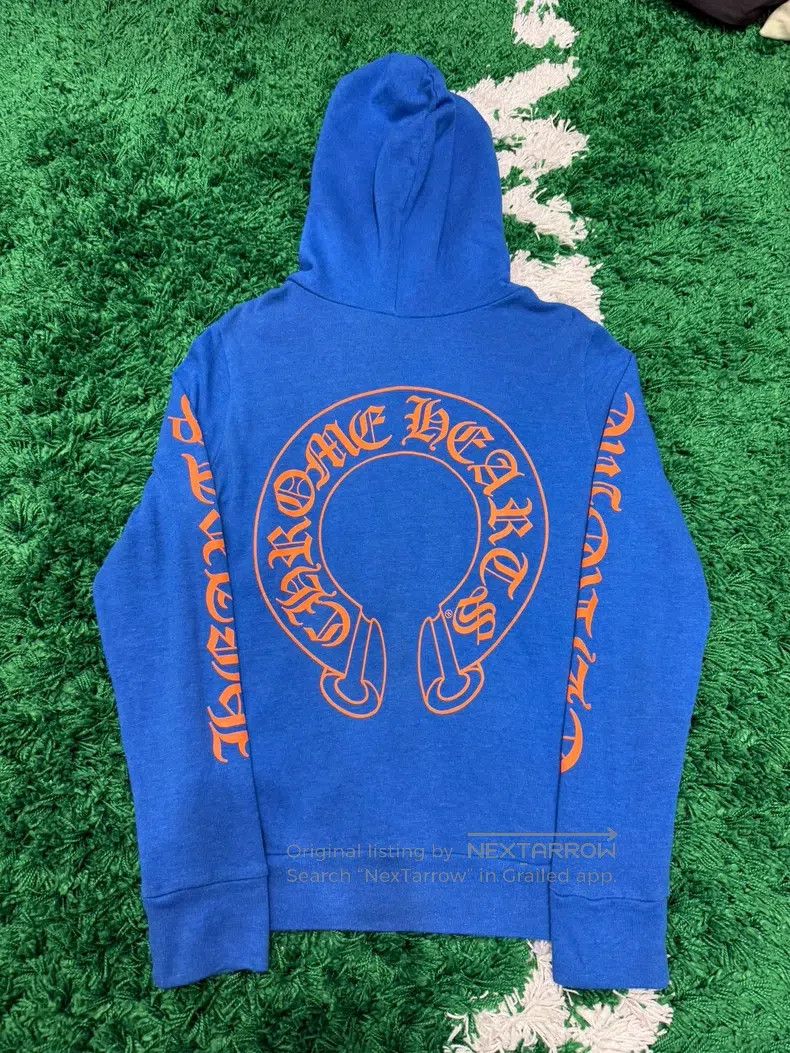 Chrome Hearts CHROME HEARTS Blue limited Sanskrit horseshoe zipper coat Size US M / EU 48-50 / 2 - 1 Thumbnail