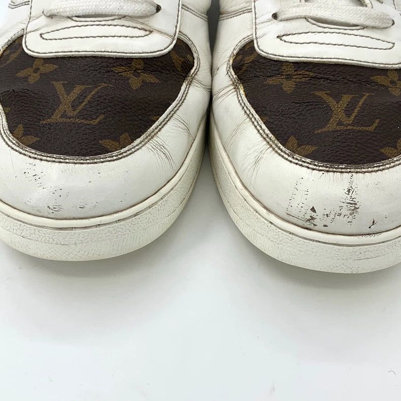 Louis Vuitton Louis Vuitton White logo old flower lace-up casual sports Size US 10.5 / EU 43-44 - 9 Thumbnail