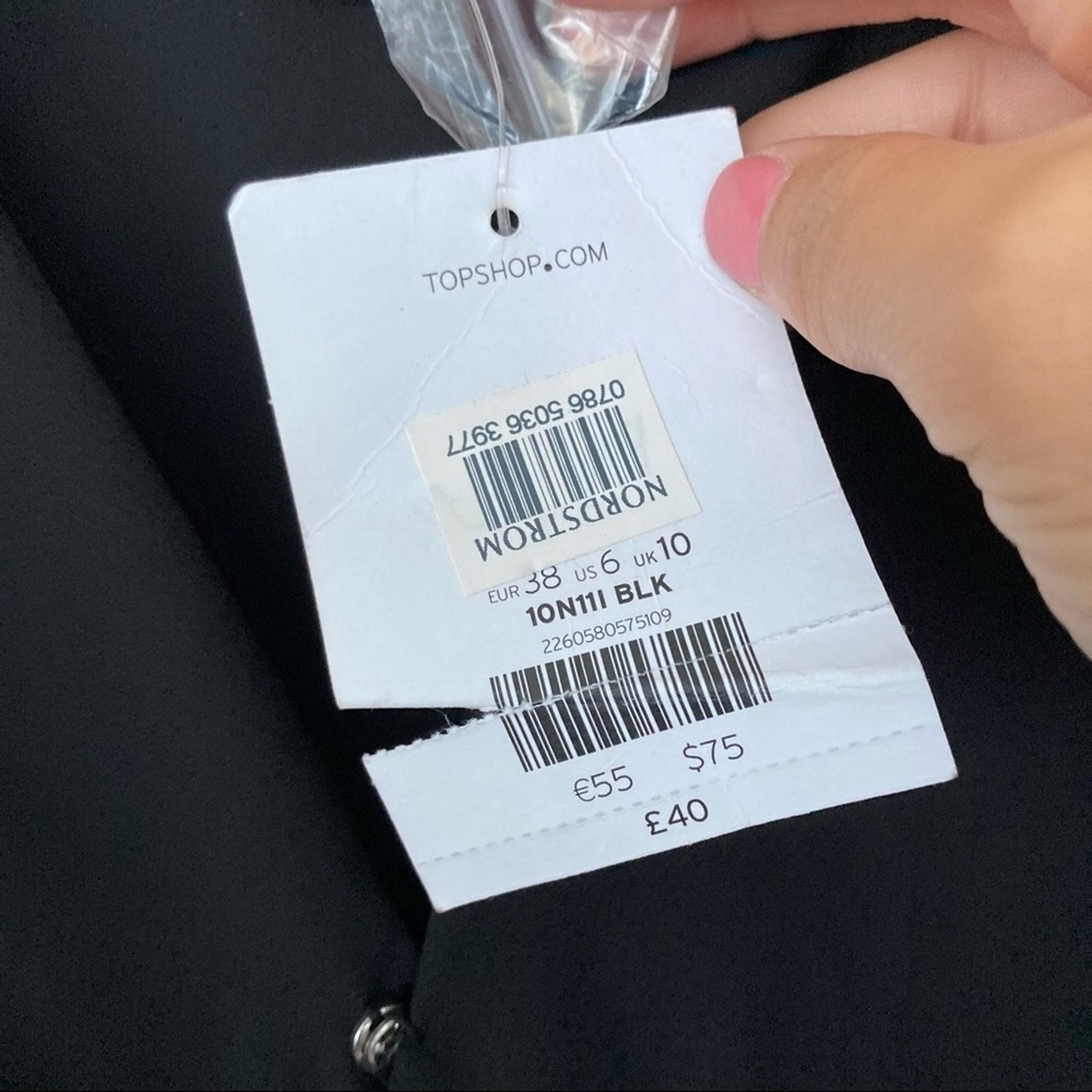 Topshop Topshop Black Twist Front Surplice Dress Sz 6 Size M / US 6-8 / IT 42-44 - 5 Thumbnail