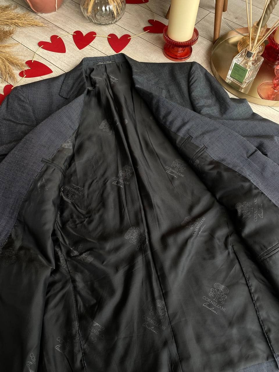 Corneliani Corneliani Blazer Sz 50 – Grey Linen-Wool-Silk Blend Size 50R - 2 Thumbnail