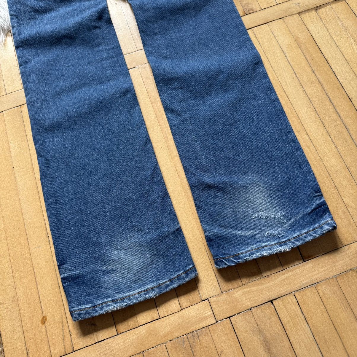 John Galliano 📌 NEW John Galliano Y2K 00s Big Logo Straight Jeans Size 25" / US 0 / IT 36 - 3 Thumbnail