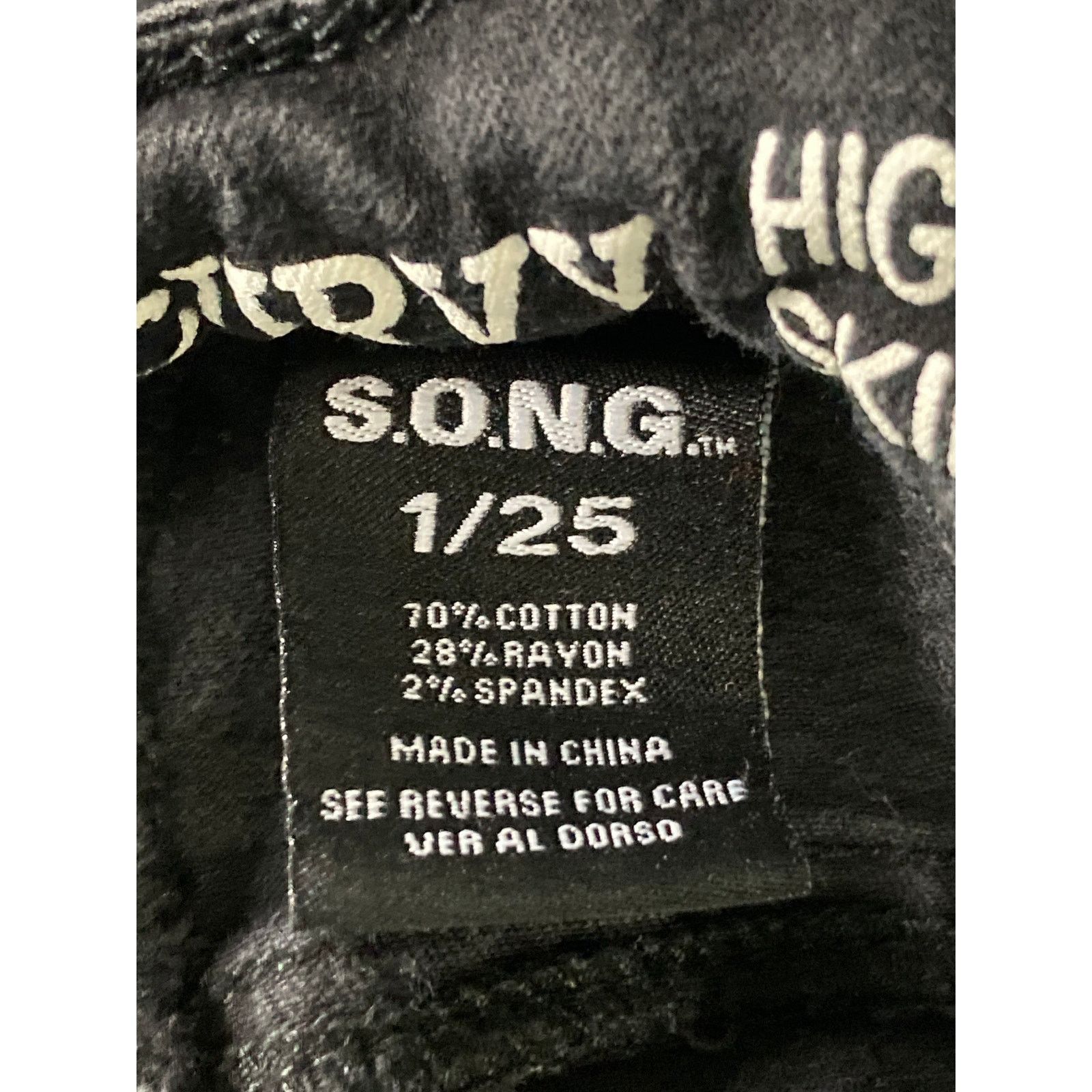 Other Women's Curvy High Rise Skinny Ankle Jeans Black Size 1 Size 22" - 5 Thumbnail