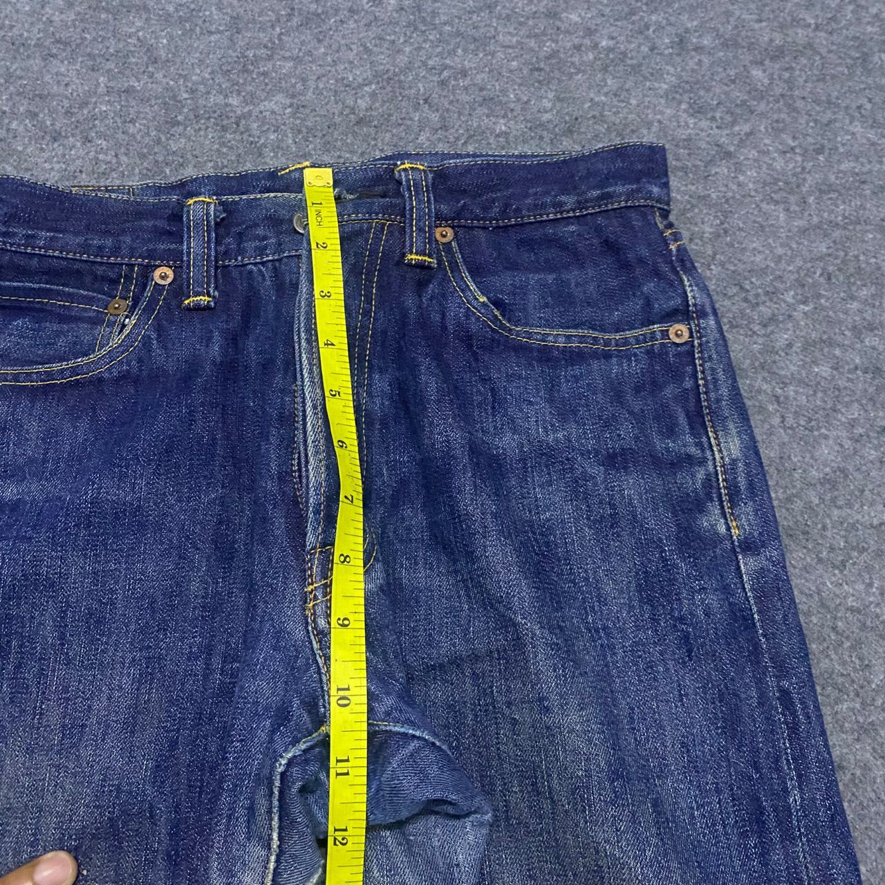 If Six Was Nine Vintage The Few MFG. Co Selvedge Redline Distressed Denim Size US 29 - 8 Thumbnail