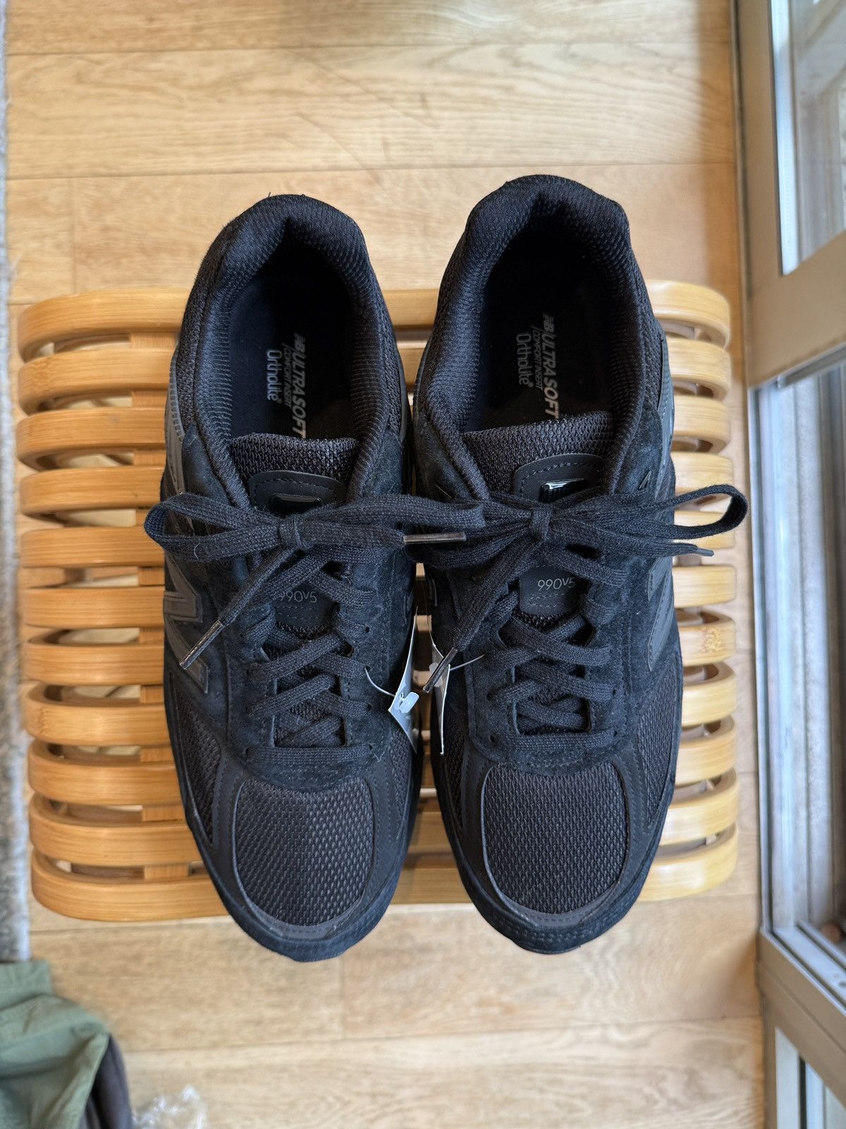 New Balance New Balance 990 v5 Made in America Black 11 Size US 11 / EU 44 - 3 Thumbnail