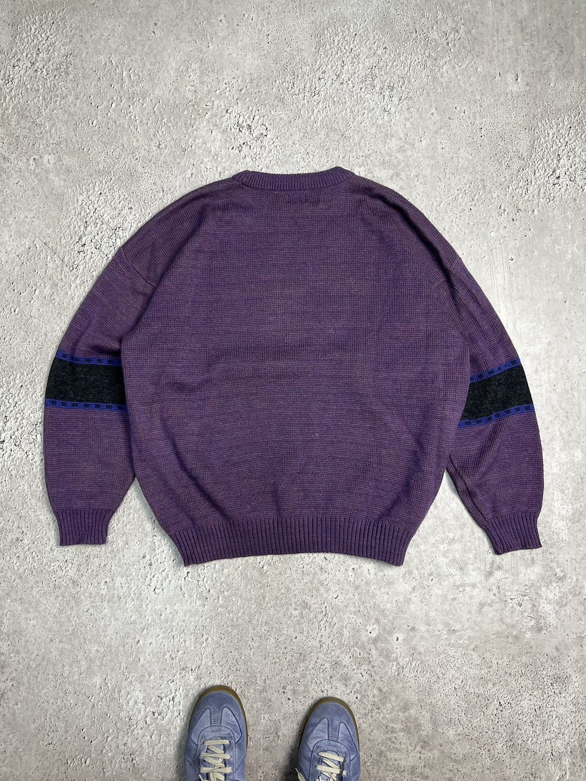 Homespun Knitwear RAPIDO SPIRIT Intarsia palace WOOL motive graphic SWEATER Size US L / EU 52-54 / 3 - 8 Thumbnail