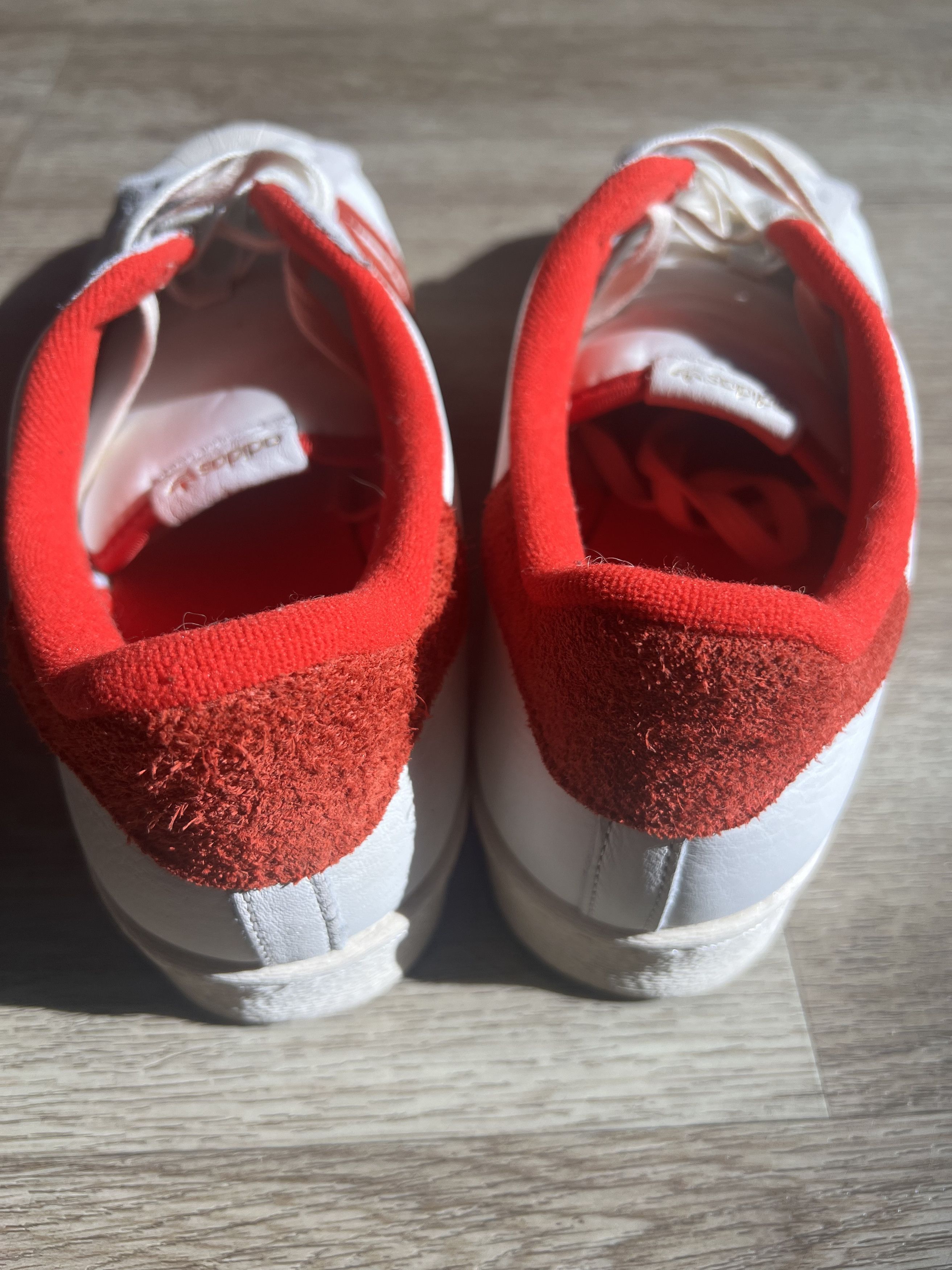 Adidas Adidas Superstar 82 'White Vivid Red' Size US 11.5 / EU 44-45 - 4 Thumbnail
