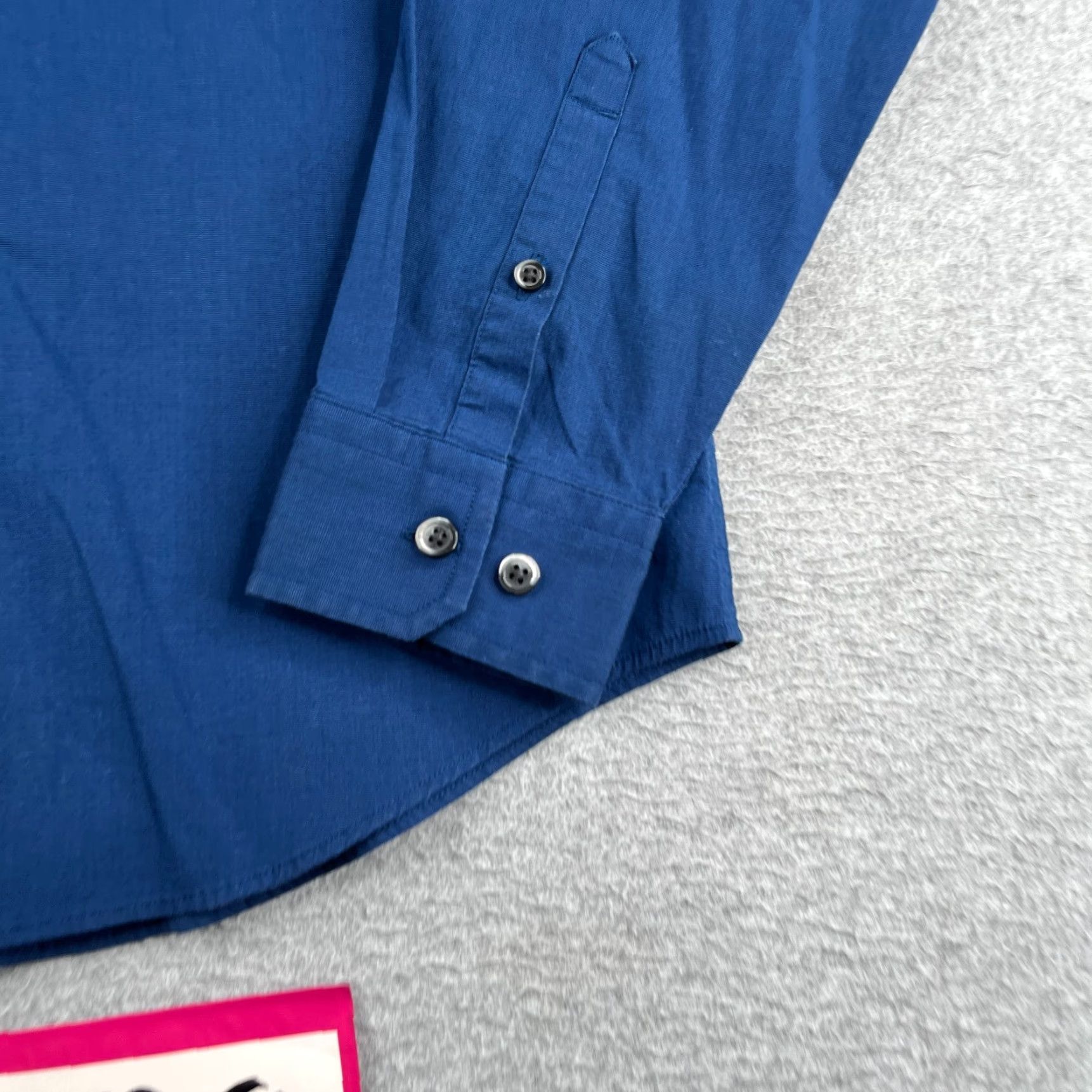 Express Express Shirt Small Blue Button Up Long Sleeve Modern Fit Casual Mens Size US S / EU 44-46 / 1 - 2 Thumbnail