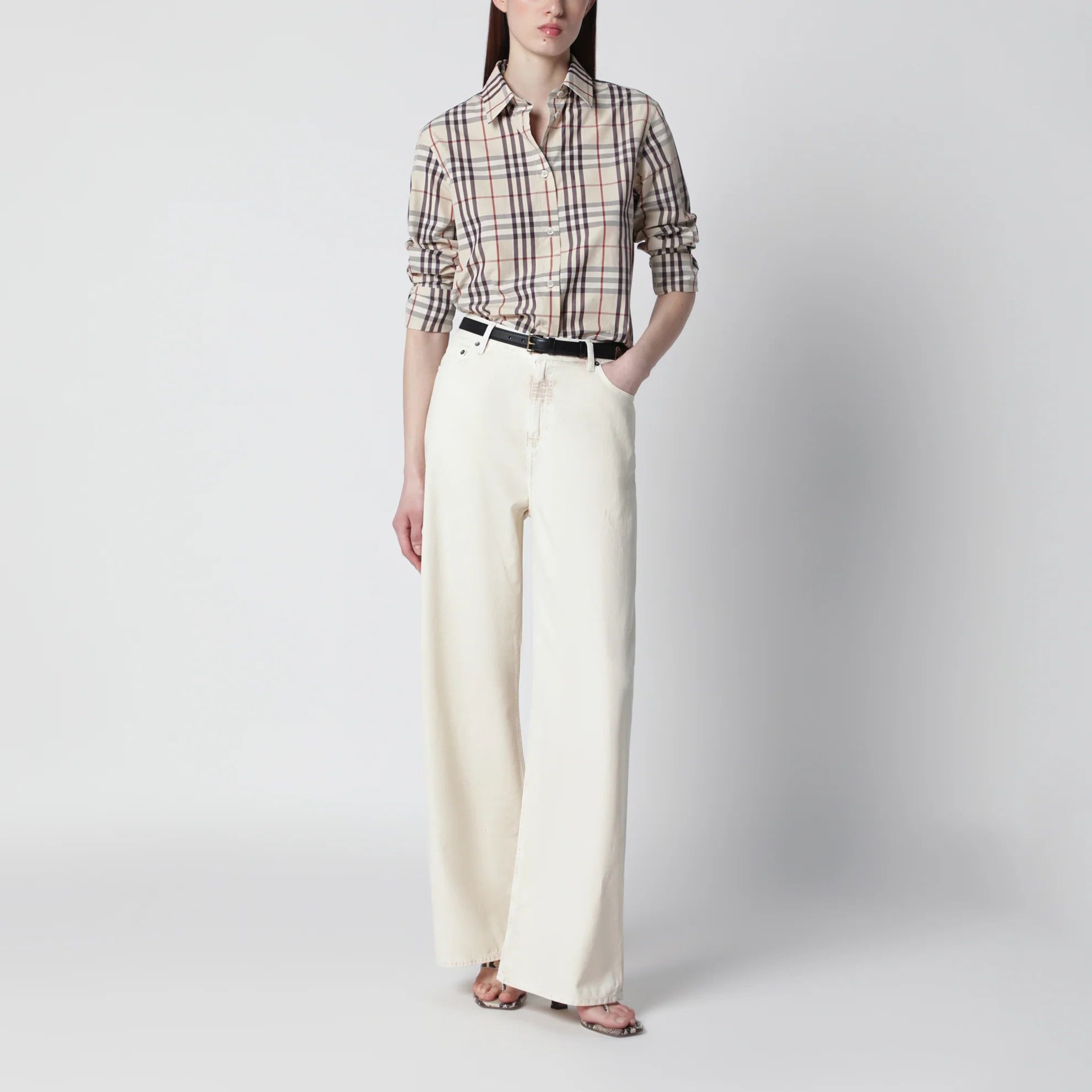 Burberry o1d2blof0426 Check Shirt in Multicolor Size XS / US 0-2 / IT 36-38 - 2 Thumbnail