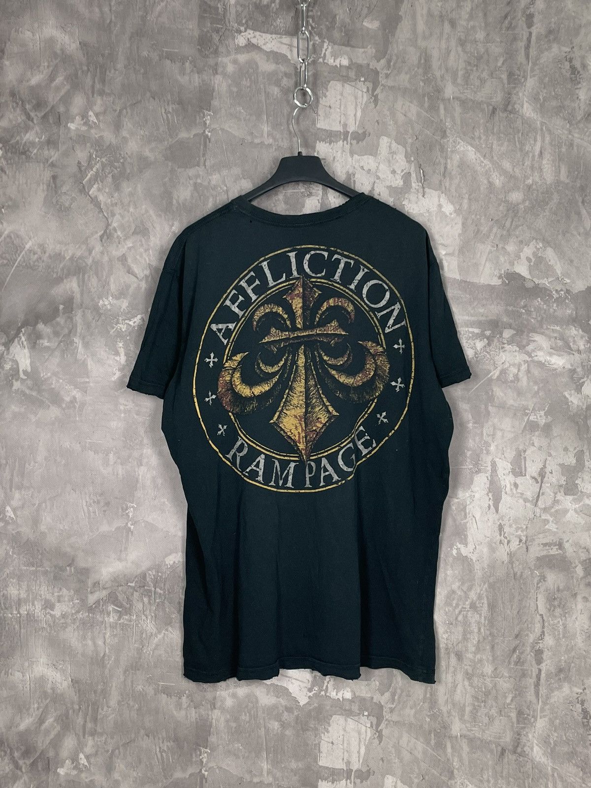 Affliction × Vintage Affliction Cyber Grunge Rare All Over Print T-Shirt M Size US L / EU 52-54 / 3 - 8 Thumbnail