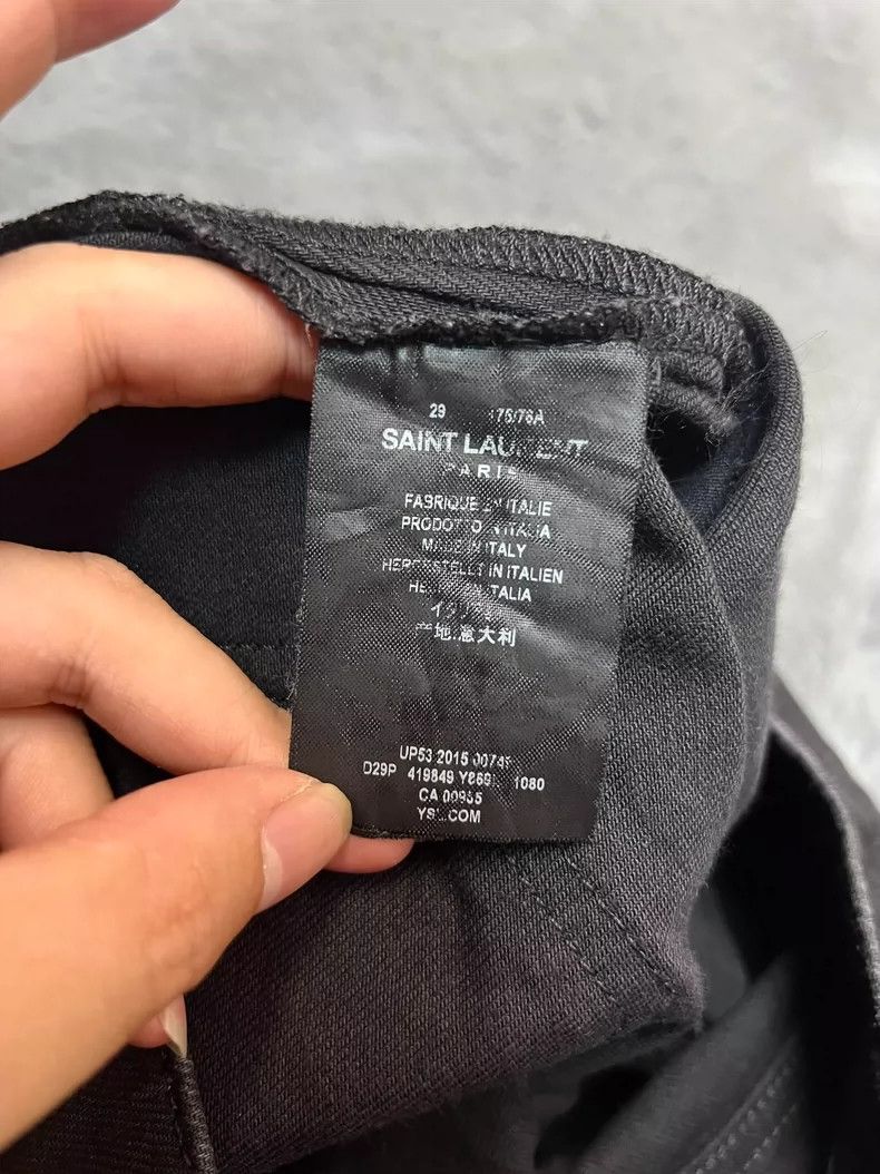 Saint Laurent Paris Saint Laurent Paris 16 Spring/Summer D01 Fringed Raw Edge B Size US 29 - 4 Thumbnail
