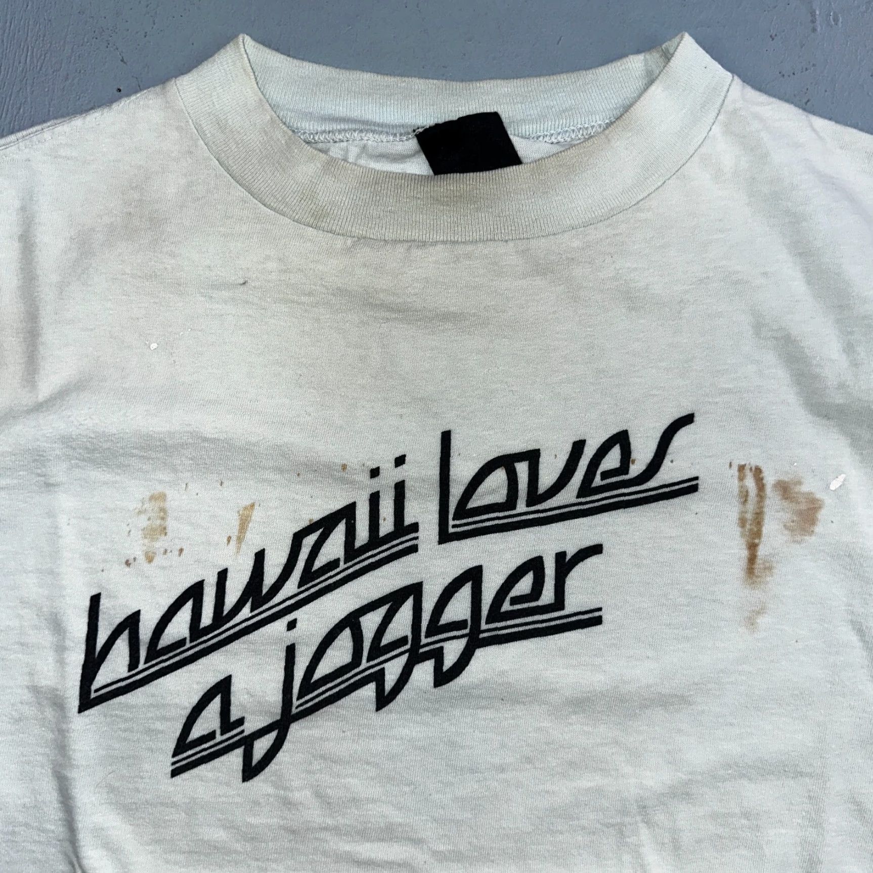 Vintage VINTAGE Hawaii Loves A Jogger Shirt 1970s VTG 70s Rockabilly Rare Text Graphic Running Size US M / EU 48-50 / 2 - 2 Thumbnail