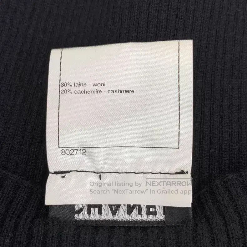 Chanel Chanel Black logo silver logo wool short-sleeved knitted d Size XS / US 0-2 / IT 36-38 - 8 Thumbnail